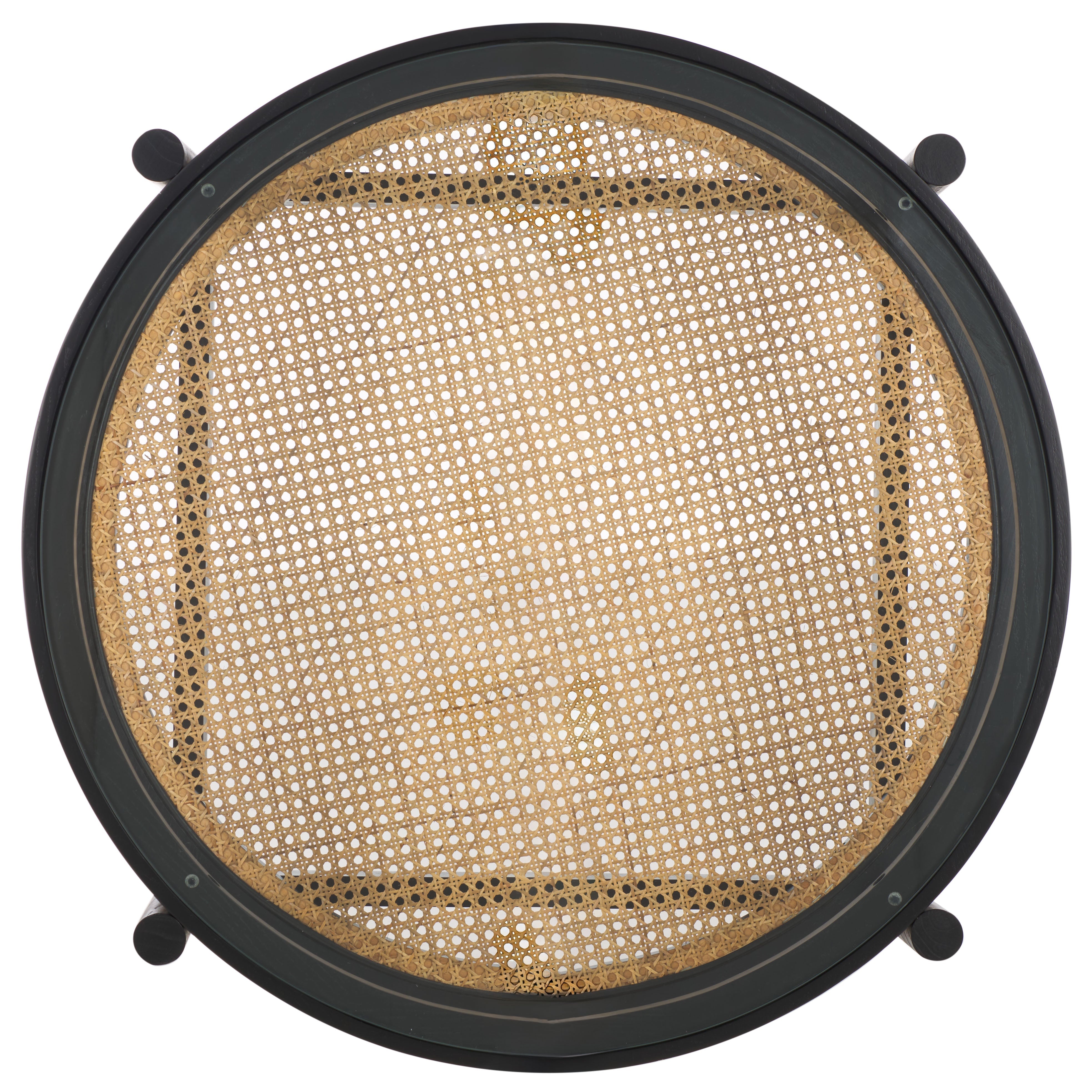 Safavieh Couture Karyna Rattan & Glass Table, SFV2300