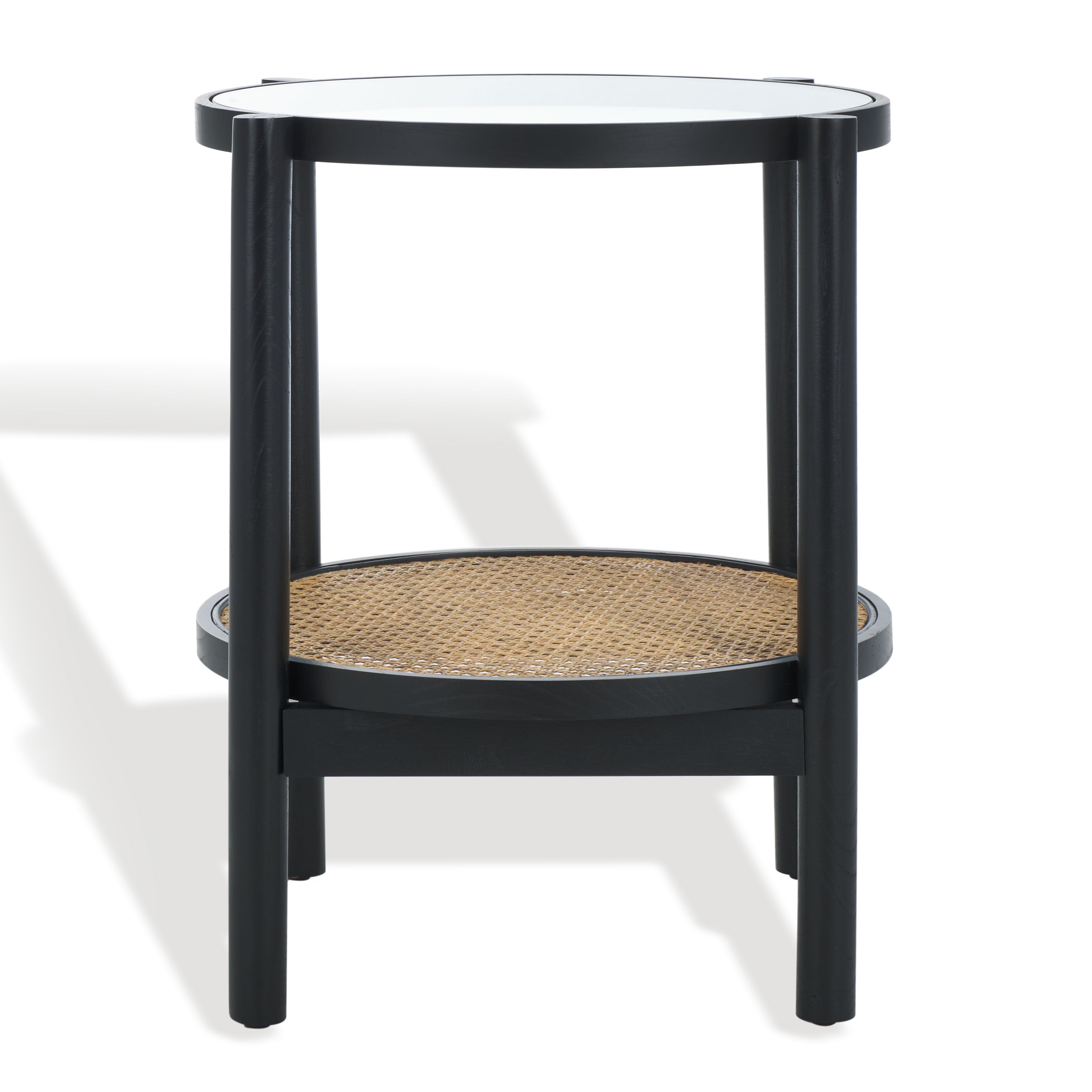 Safavieh Couture Karyna Rattan & Glass Accent Table, SFV2301