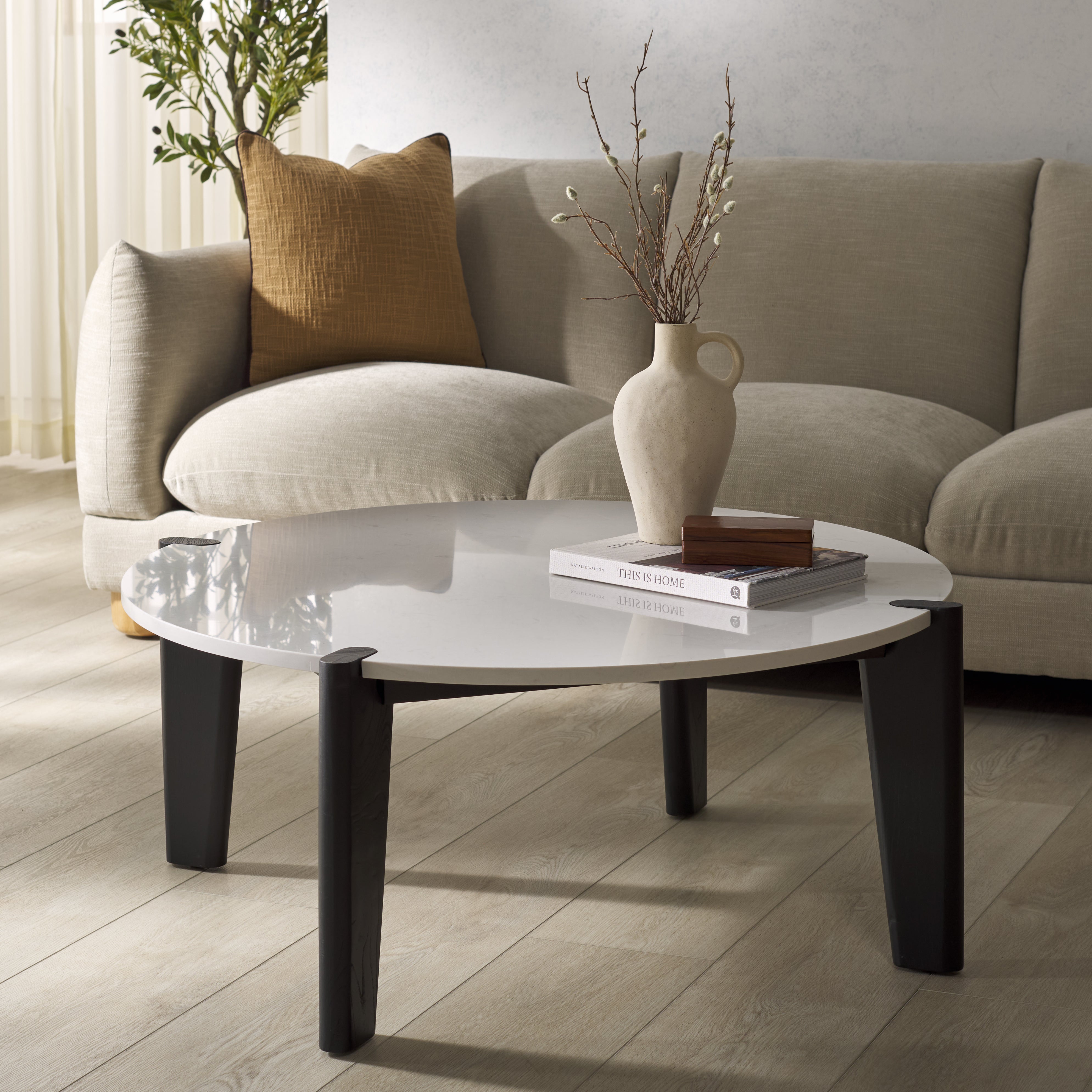 Safavieh Couture Garcia Marble Top Coffee Table, SFV2306