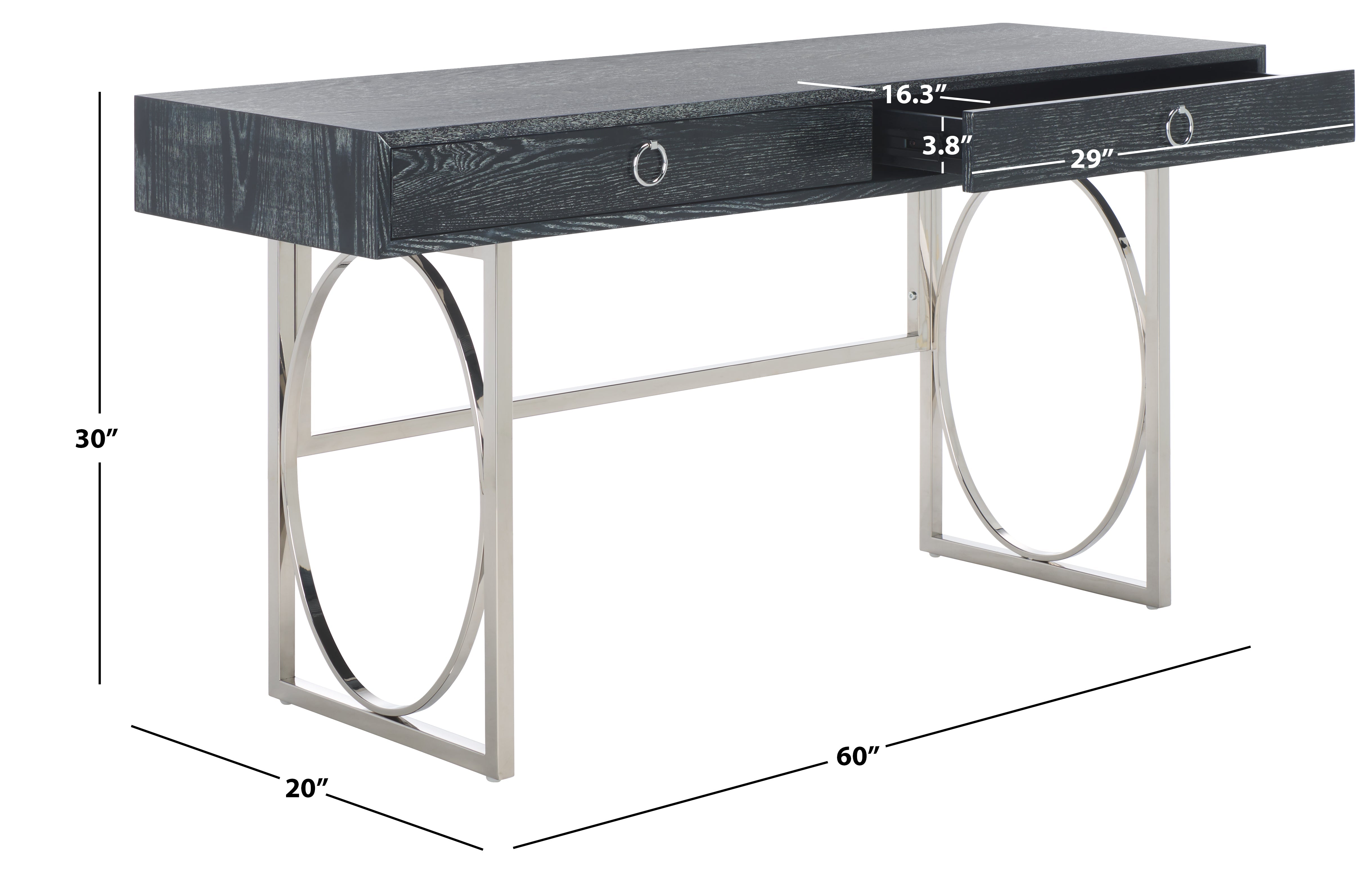Presly Modern Desk | Safavieh Couture - SFV3588