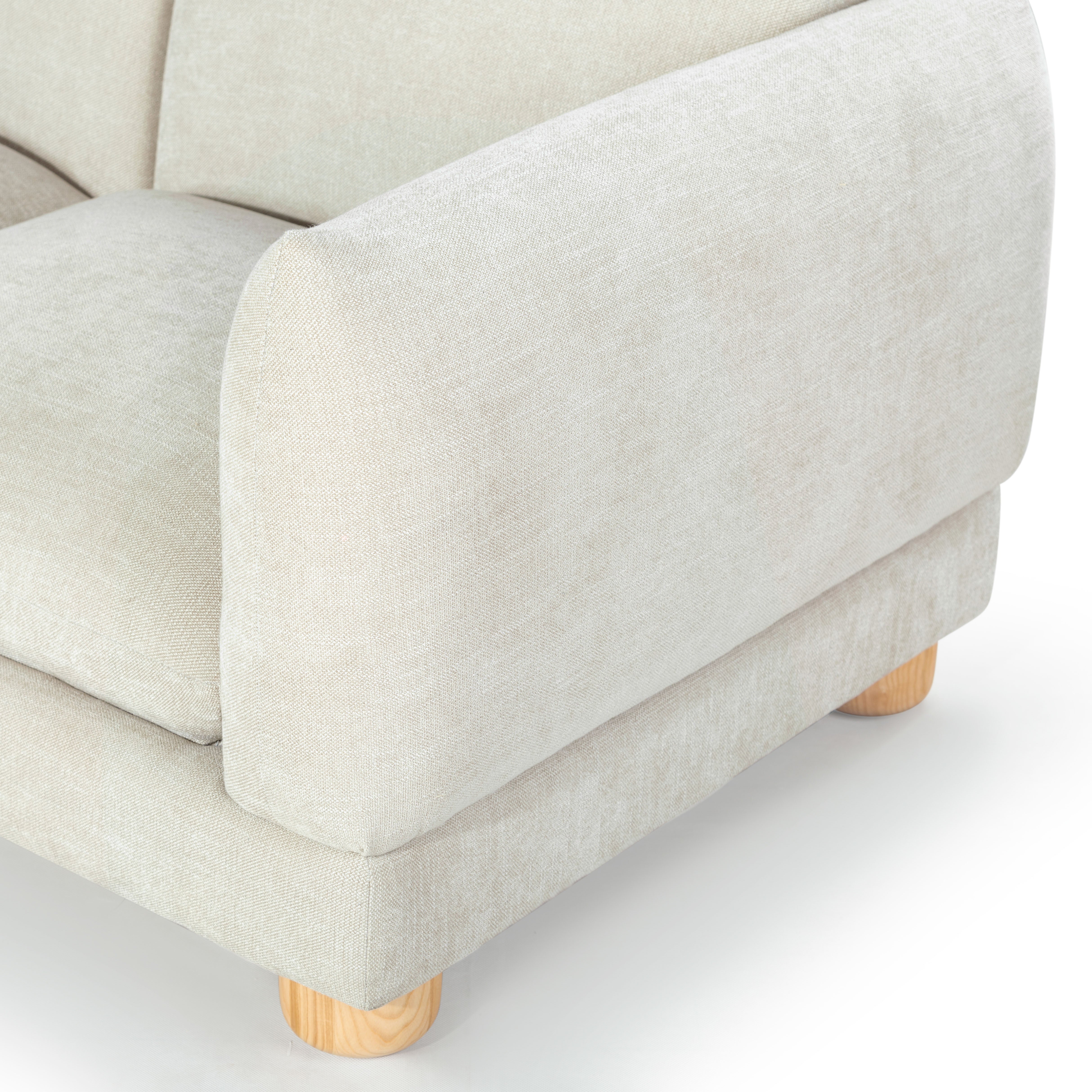 Safavieh Couture Marysa Performance Fabric Sofa, SFV4604 - Beige / Natural