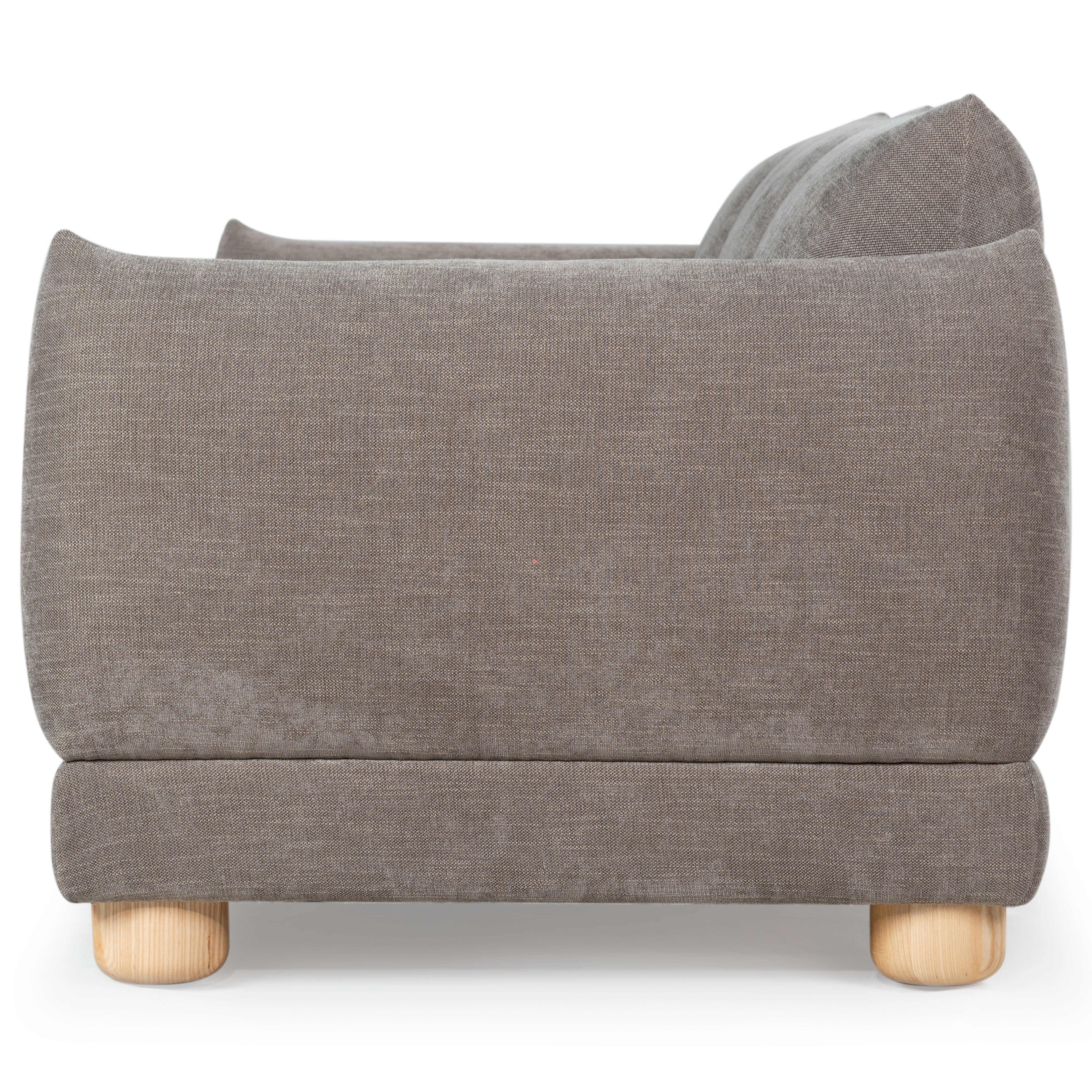 Safavieh Couture Marysa Performance Fabric Sofa, SFV4604 - Dark Brown / Natural