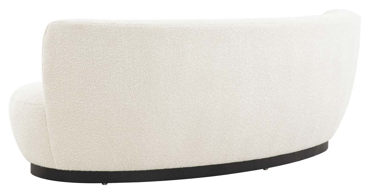 Safavieh Couture Stevie Boucle Curved Back Sofa - Ivory