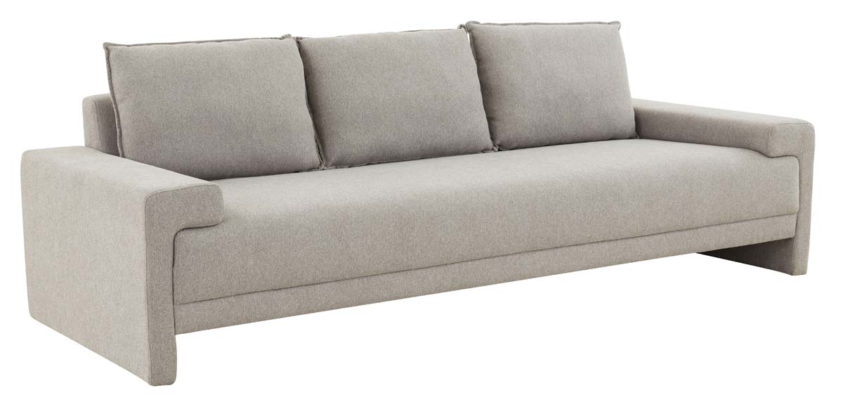 Safavieh Couture Emmylou 3 Seater Sofa - Light Grey