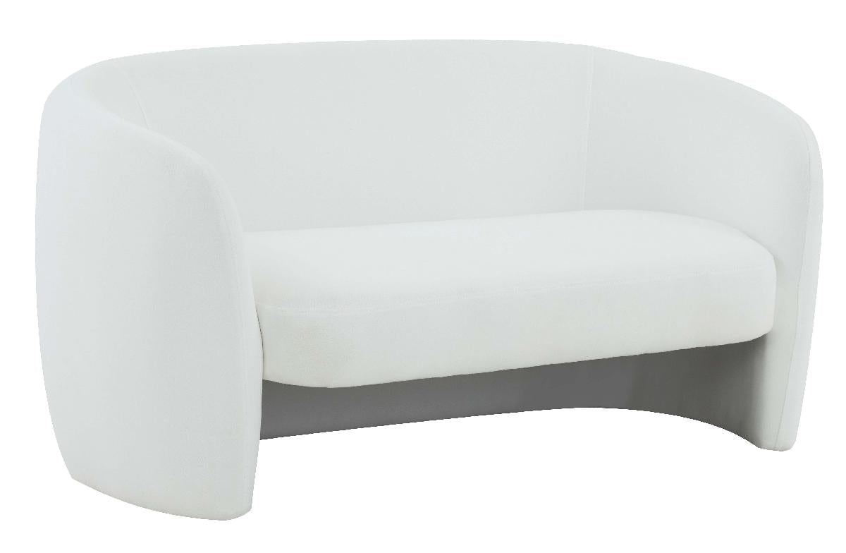 Safavieh Couture Zhao Curved Loveseat - White