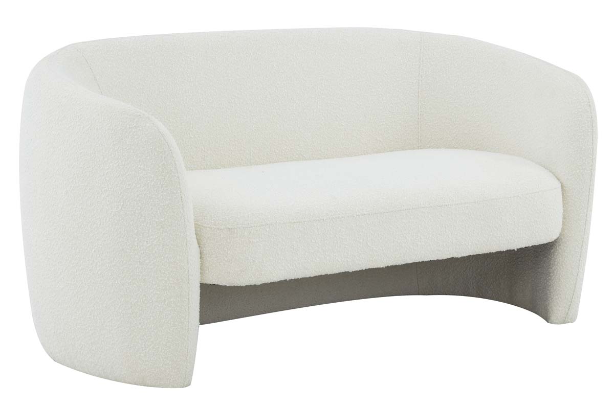 Safavieh Couture Zhao Curved Loveseat - Ivory