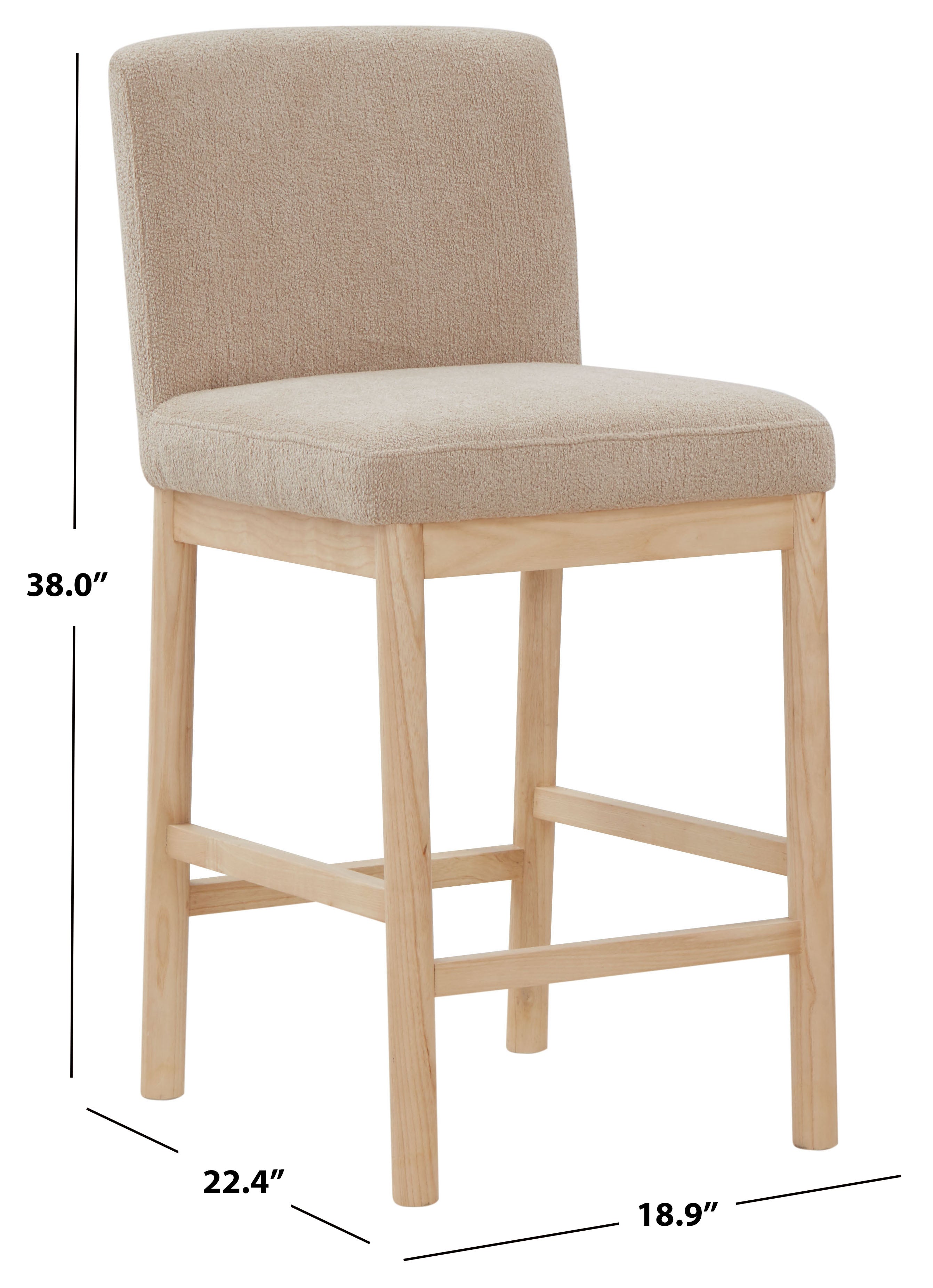 Halcy Boucle Counter Stool | Safavieh Couture - SFV4838