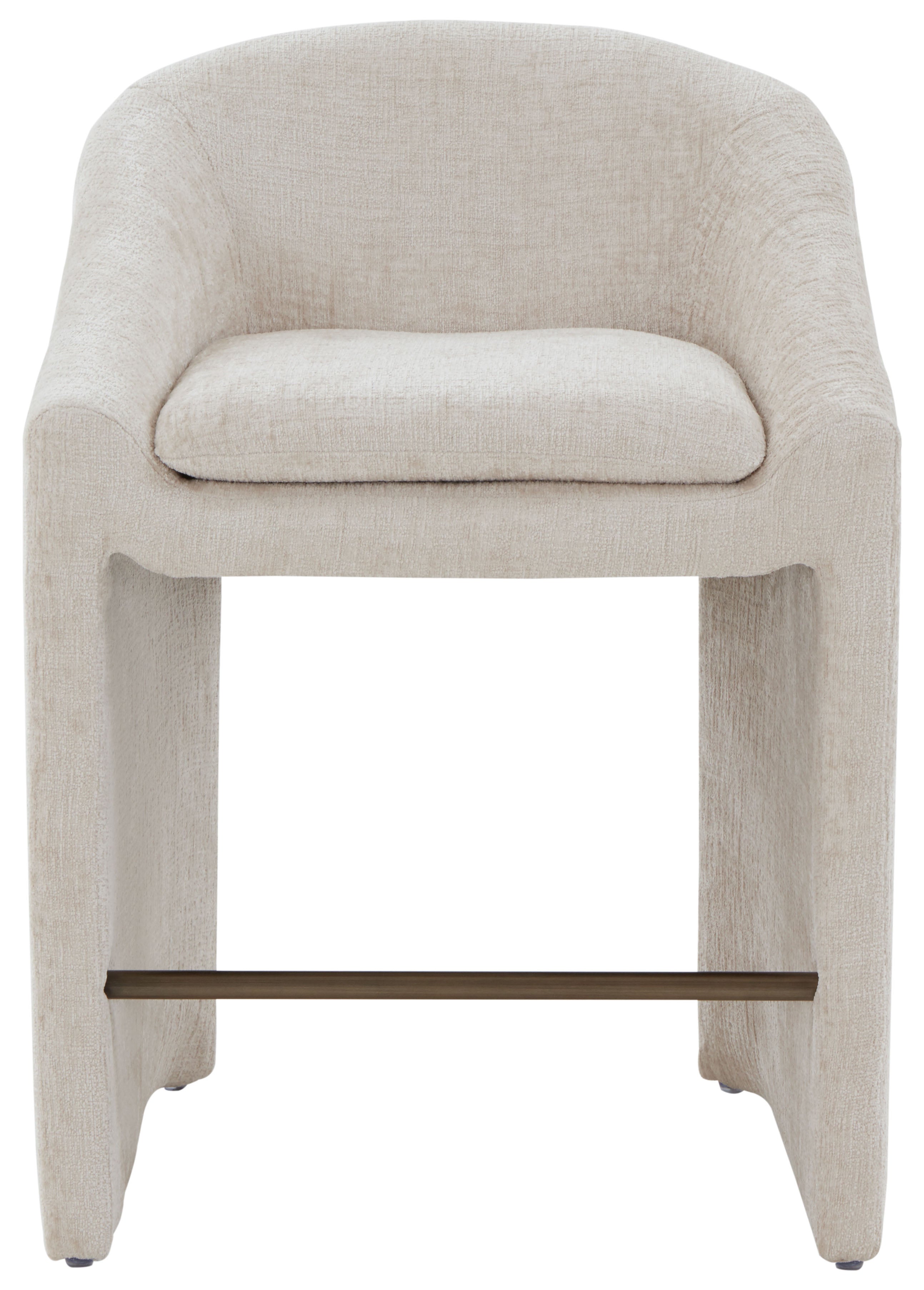 Kagan Chenille Counter Stool | Safavieh Couture - SFV4857 - Cream