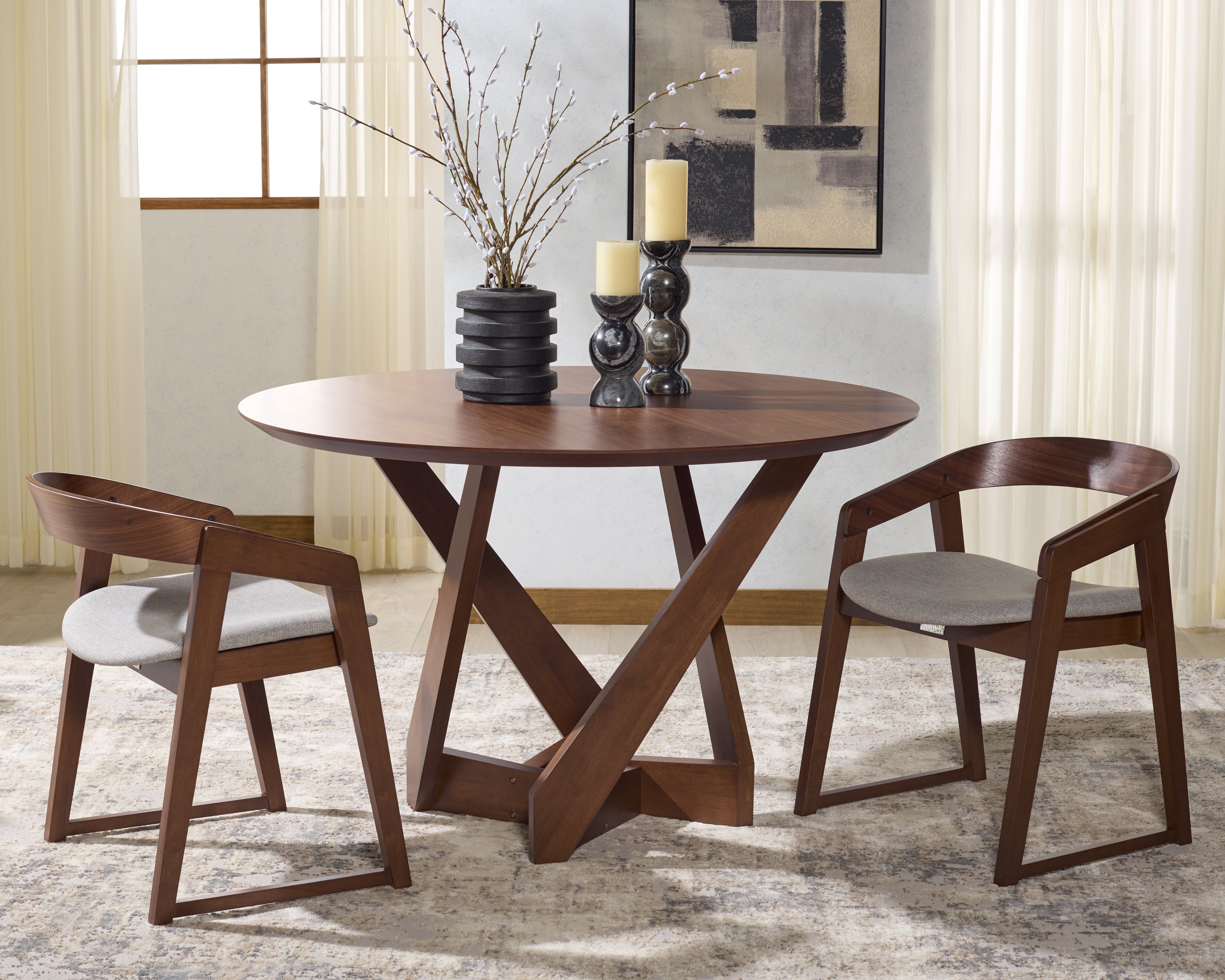 WALNUT / LIGHT GREY
