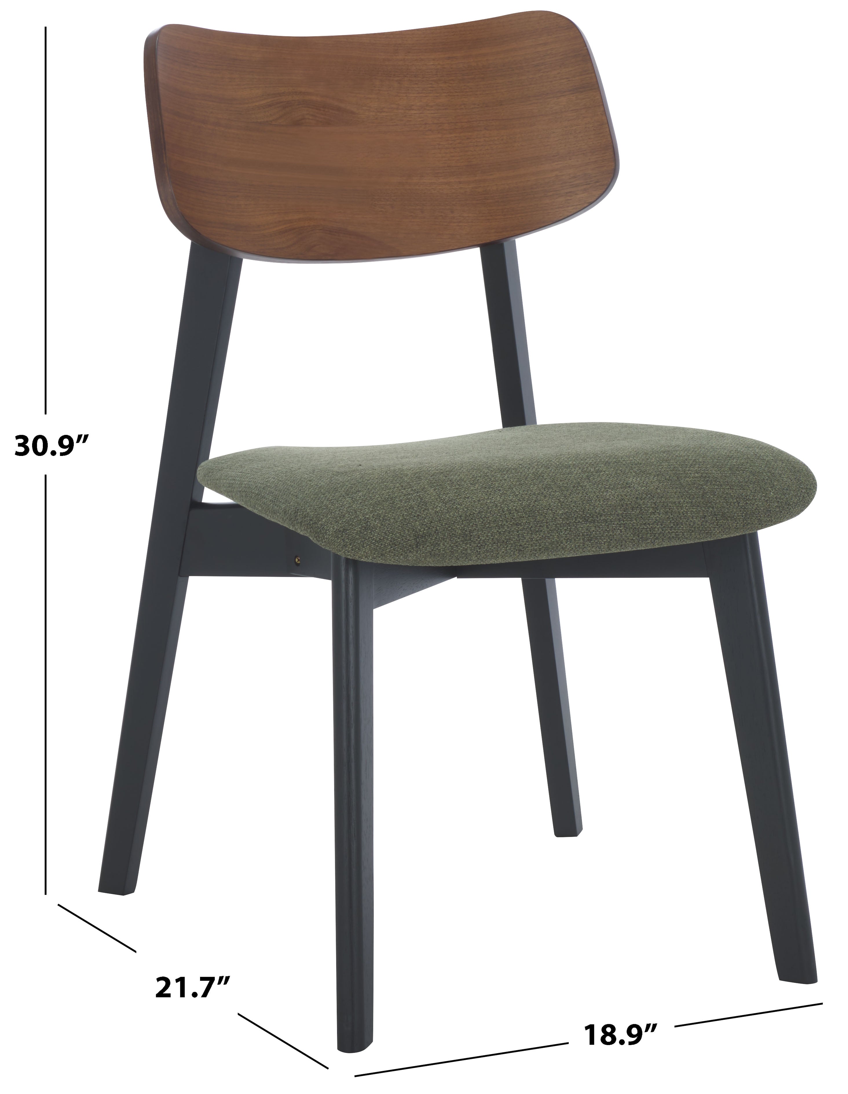OLIVE GREEN / WALNUT