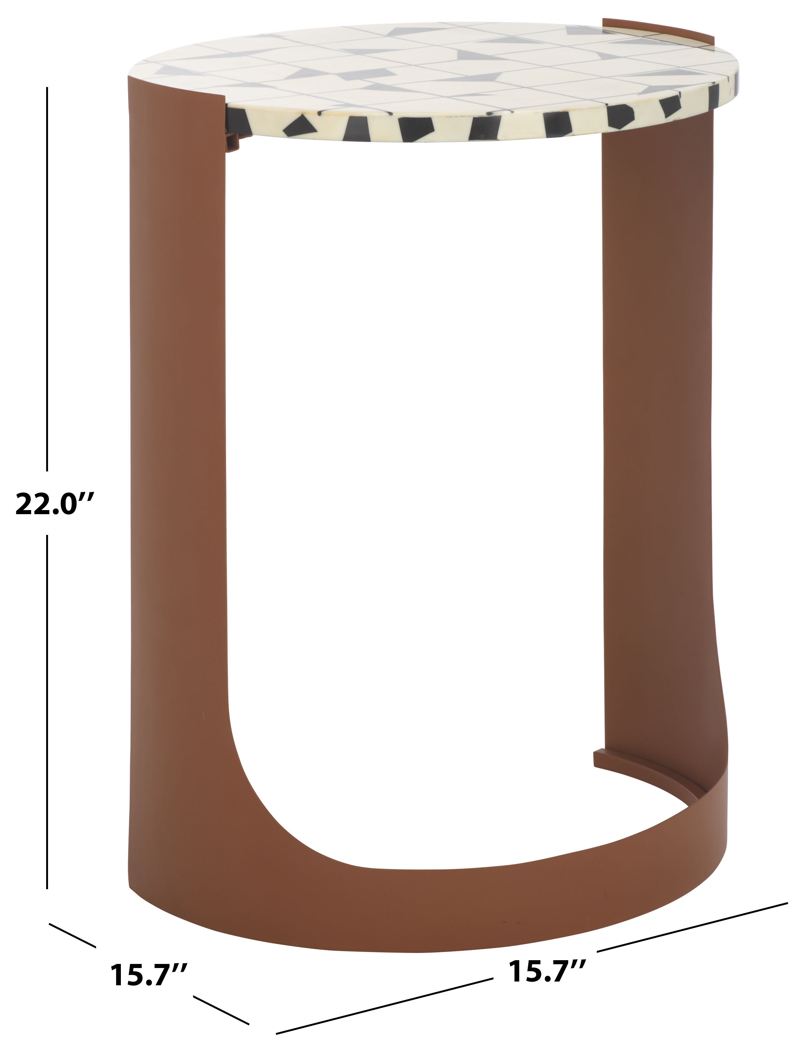 BROWN / WHITE