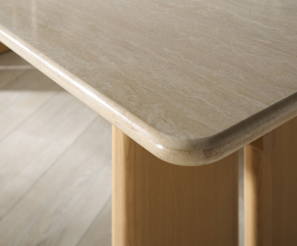 Bellarose Travertine Dining Table | Safavieh Couture - SFV7231