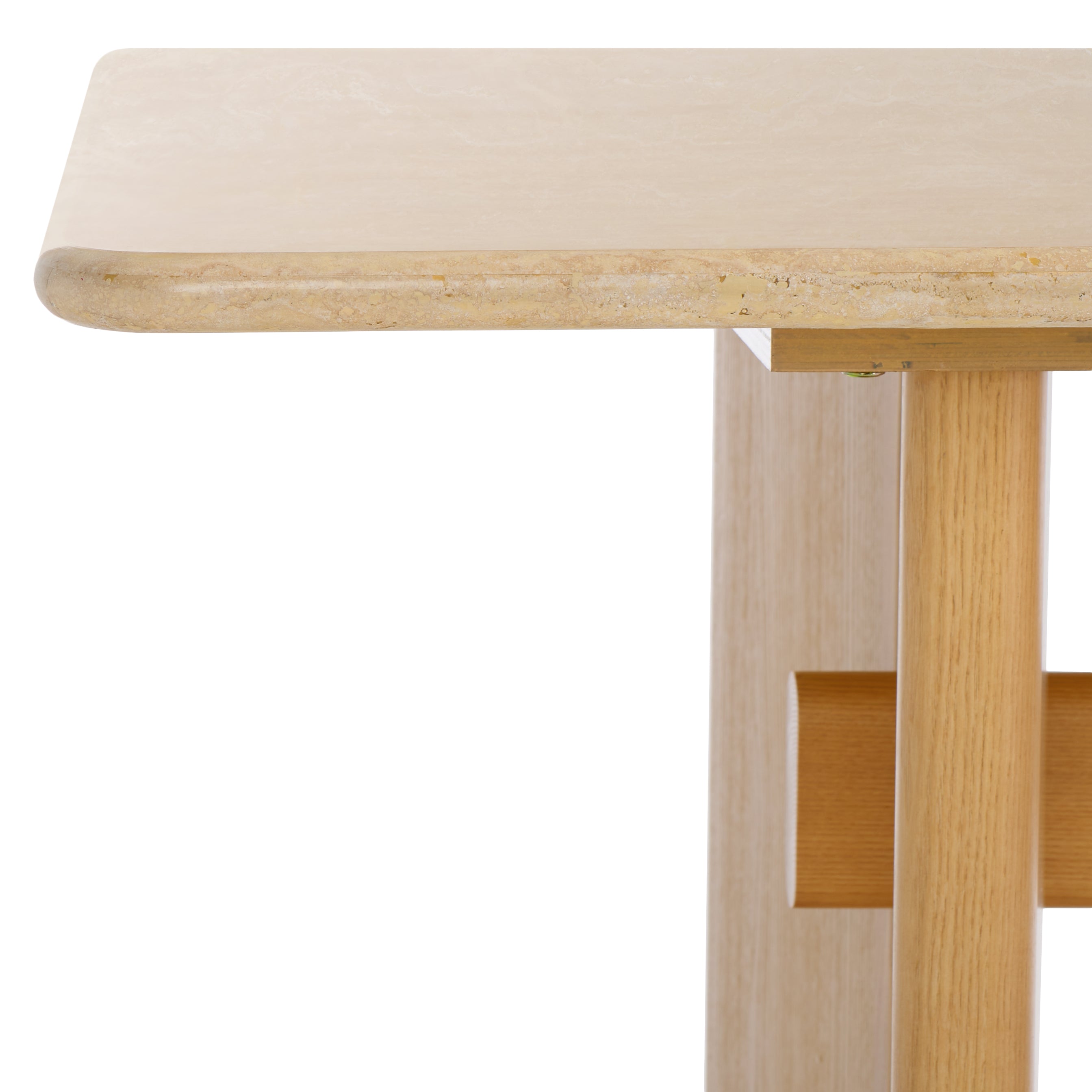 Bellarose Travertine Dining Table | Safavieh Couture - SFV7231