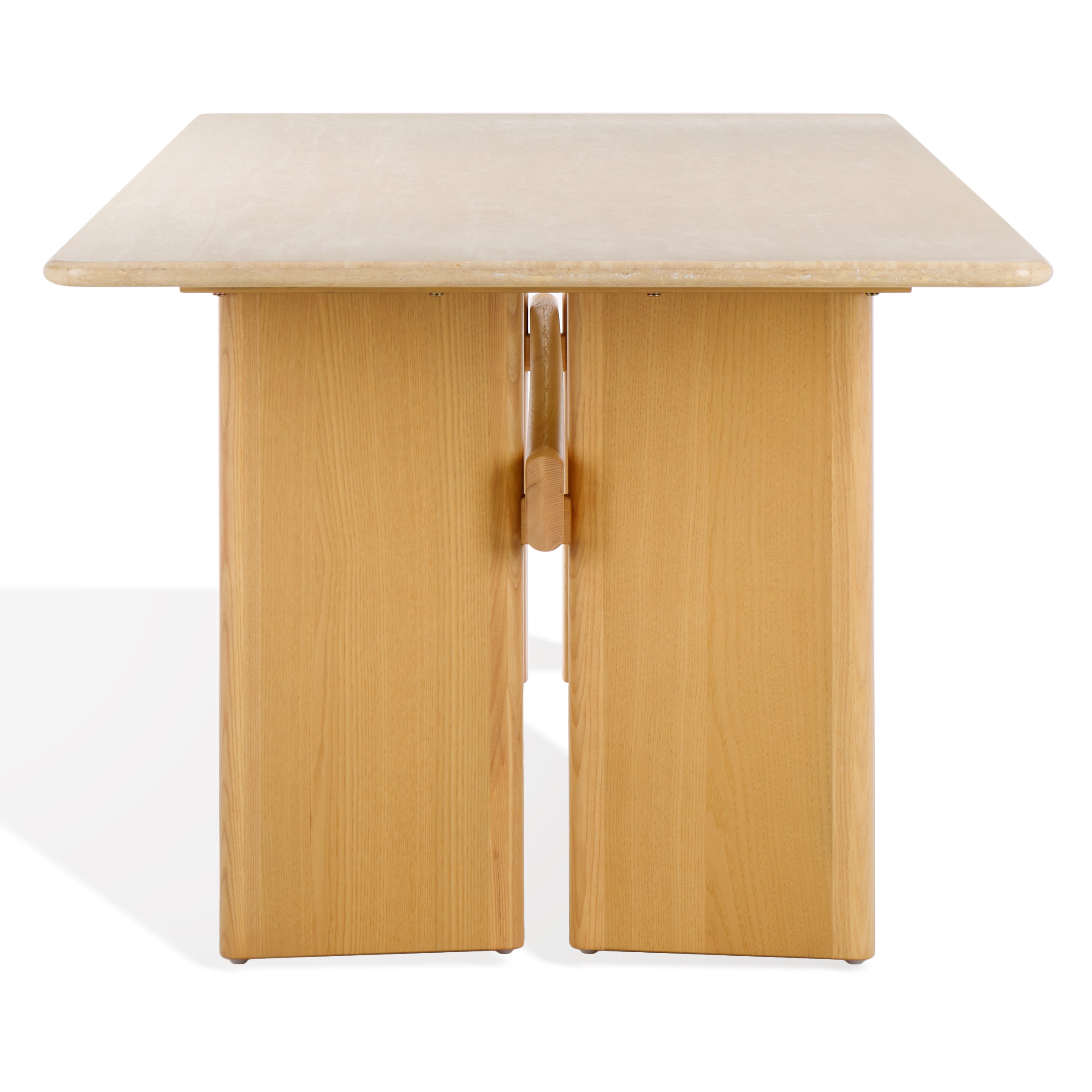 Bellarose Travertine Dining Table | Safavieh Couture - SFV7231