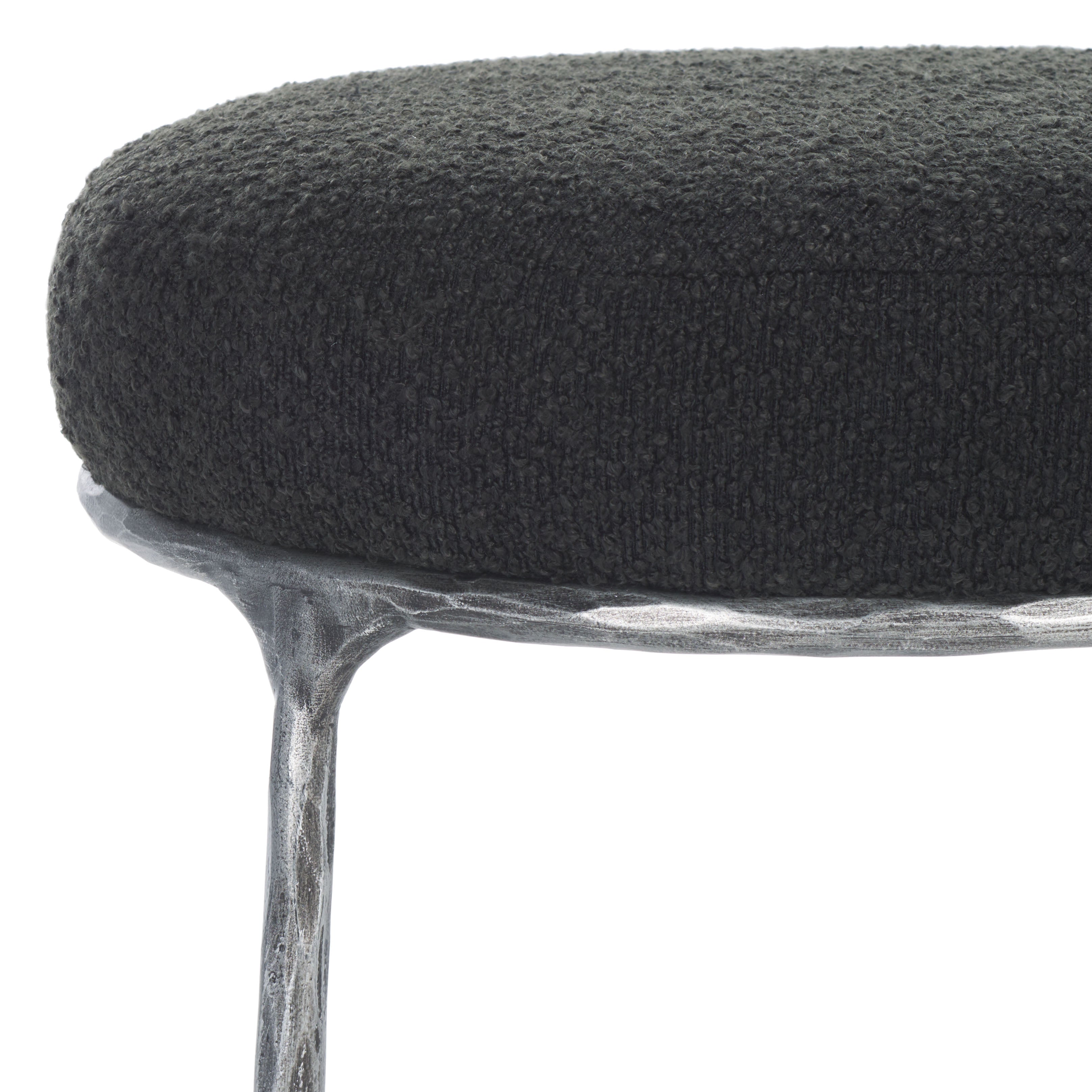 Safavieh Couture Trumen Boucle Counterstool, Sfv9525 - Black