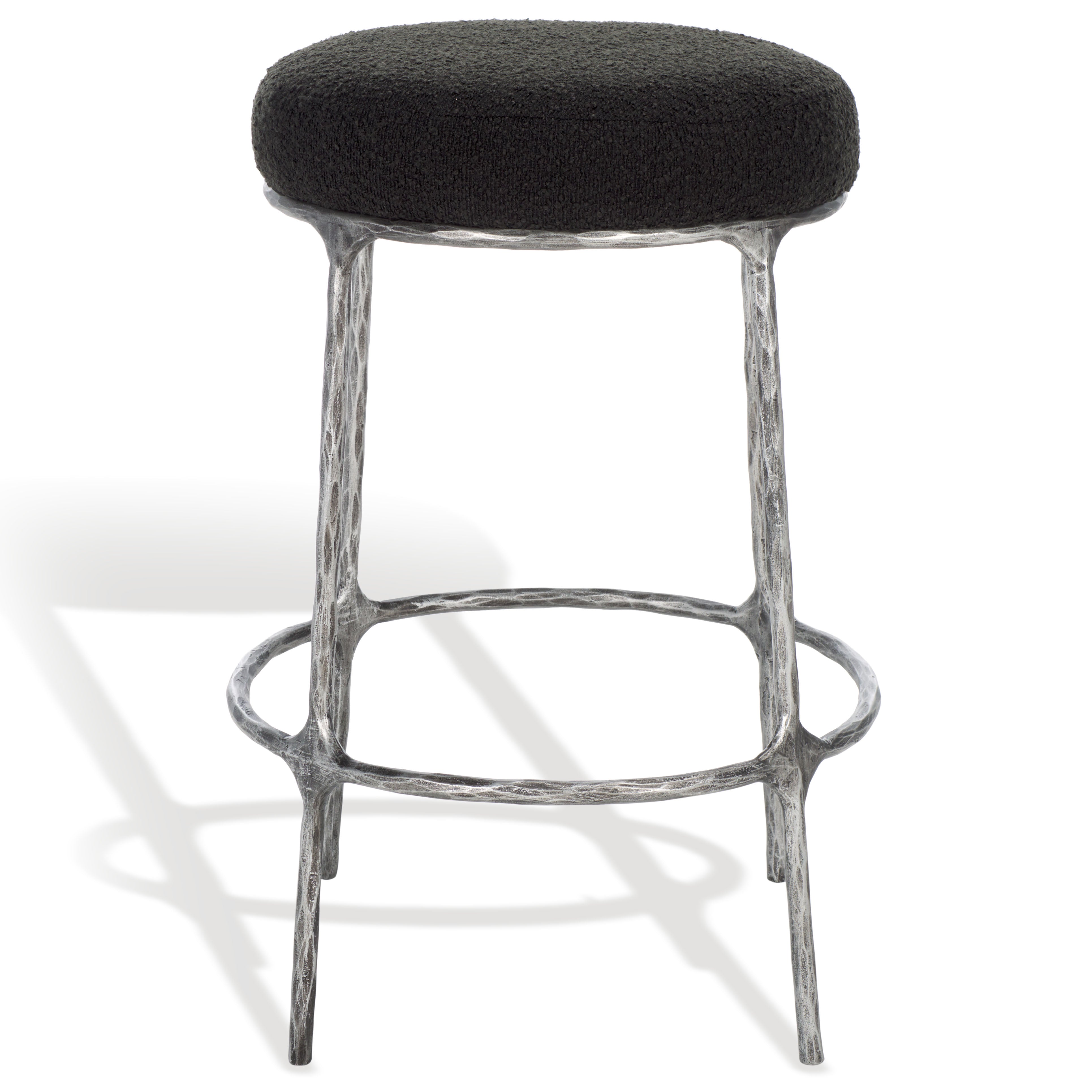 Safavieh Couture Trumen Boucle Counterstool, Sfv9525 - Black