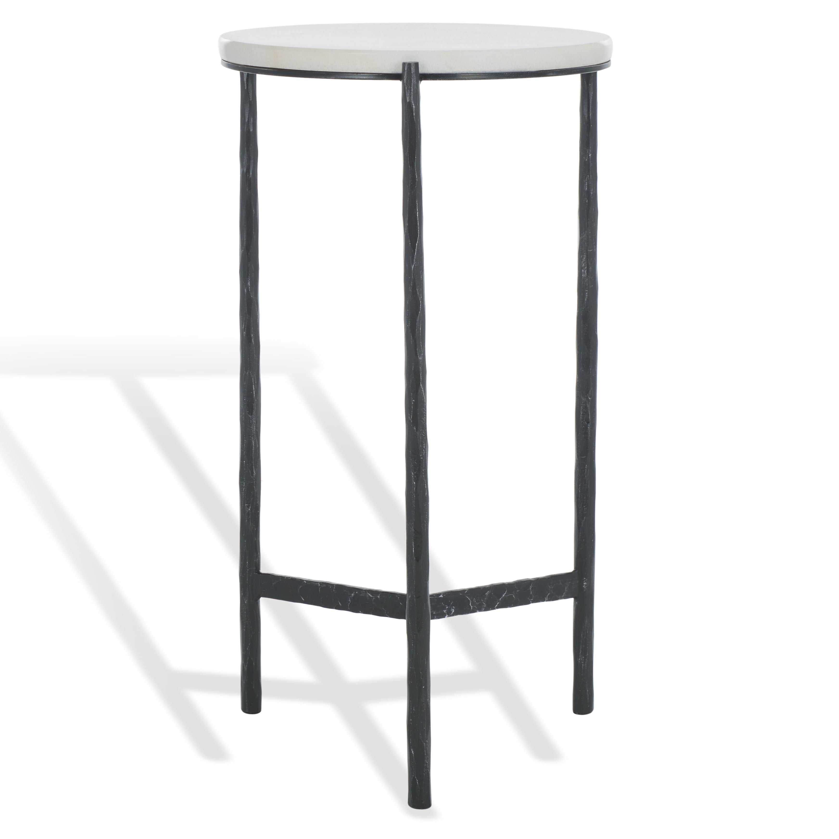 Safavieh Couture Marylou Marble Top Drink Table, SFV9531 - Black / White