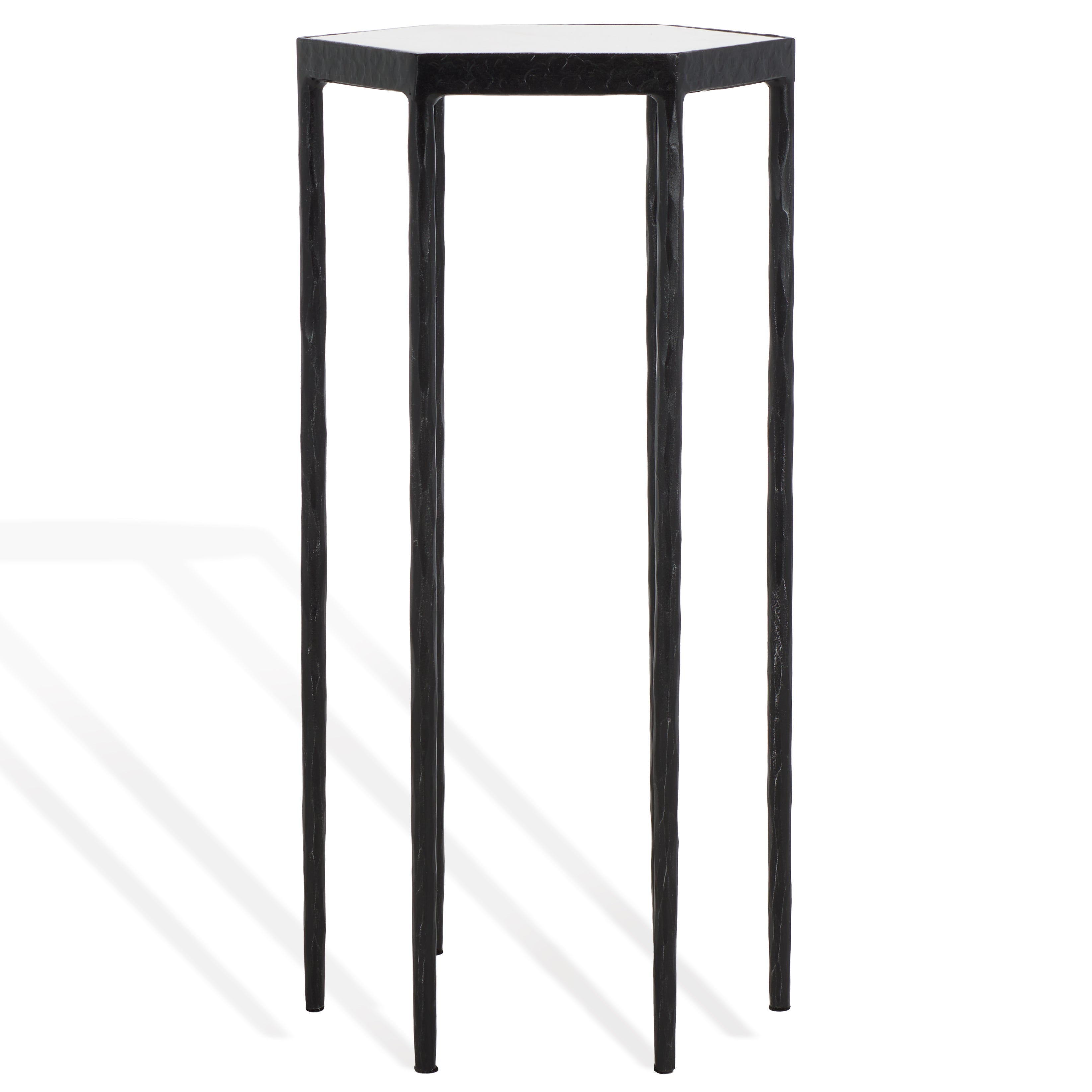 Safavieh Couture Galvin Marble Top Drink Table, SFV9534 - Black / White