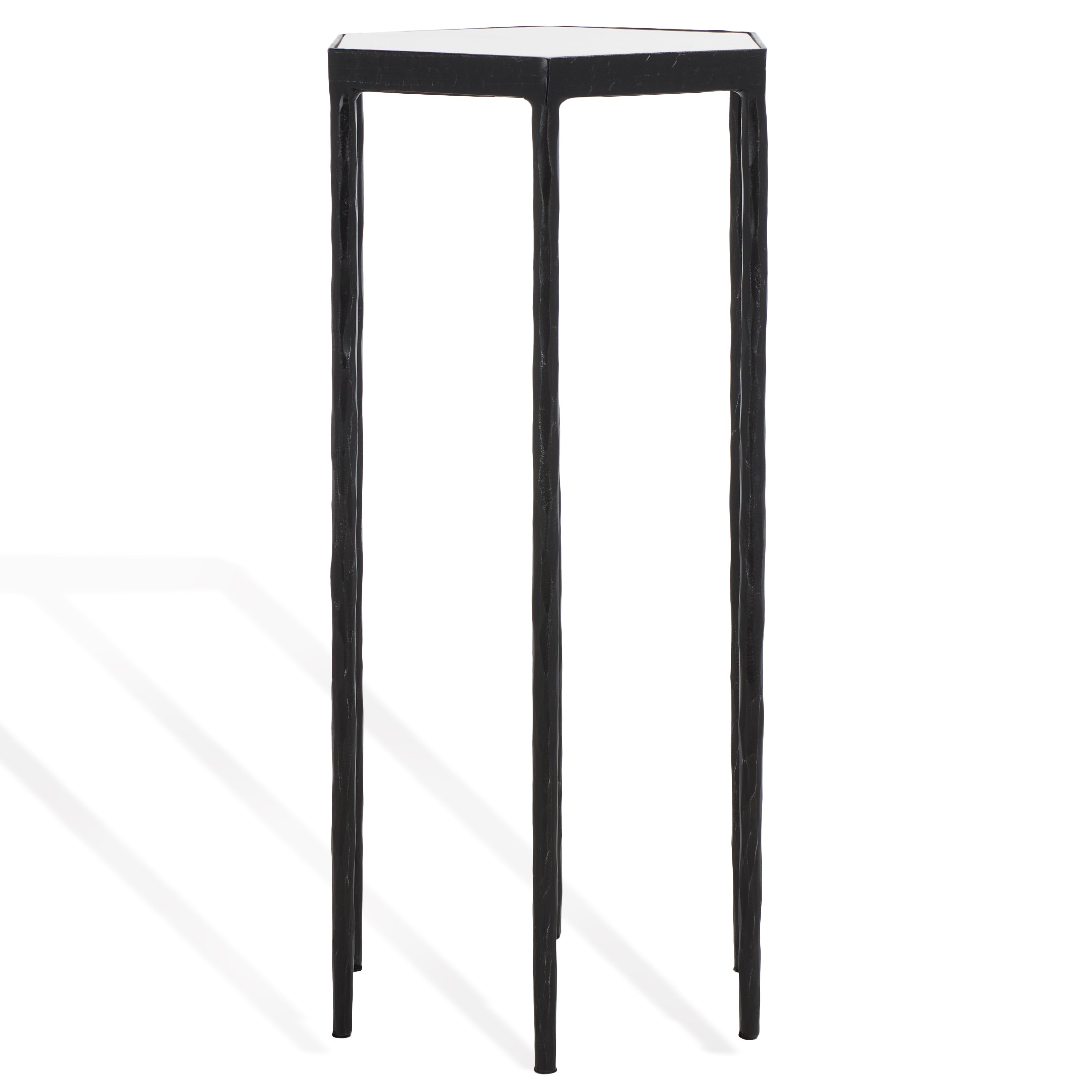 Safavieh Couture Galvin Marble Top Drink Table, SFV9534 - Black / White