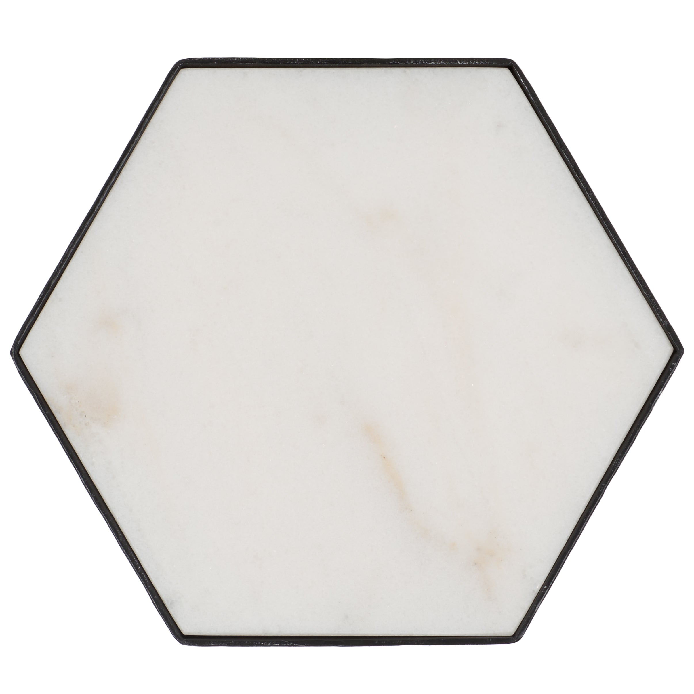 Safavieh Couture Galvin Marble Top Drink Table, SFV9534 - Black / White