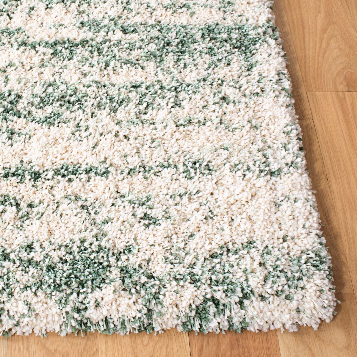 Safavieh Hudson Shag 206 Rug, SGH206 - Ivory / Green