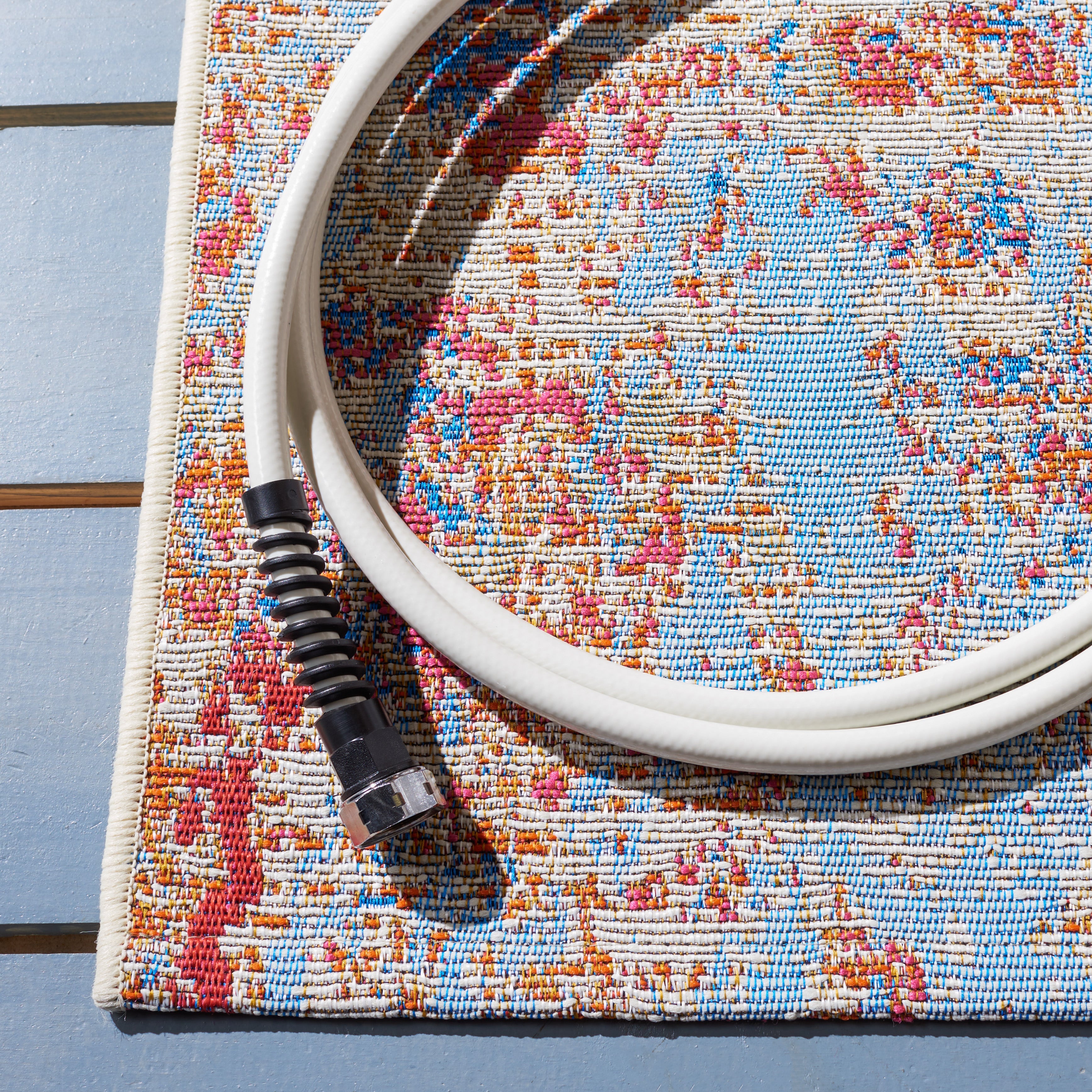 Ivory / Light Blue