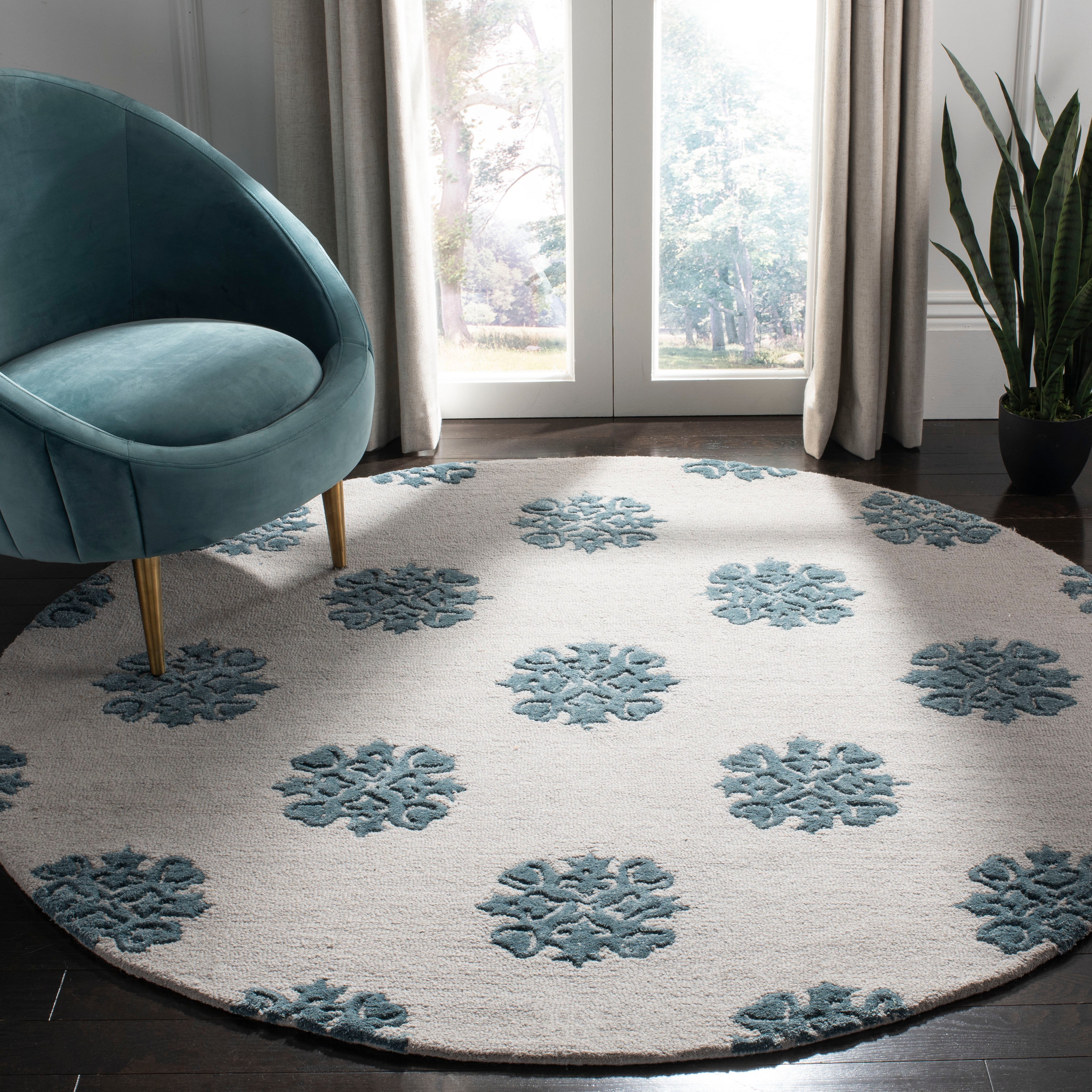 Ivory / Light Blue