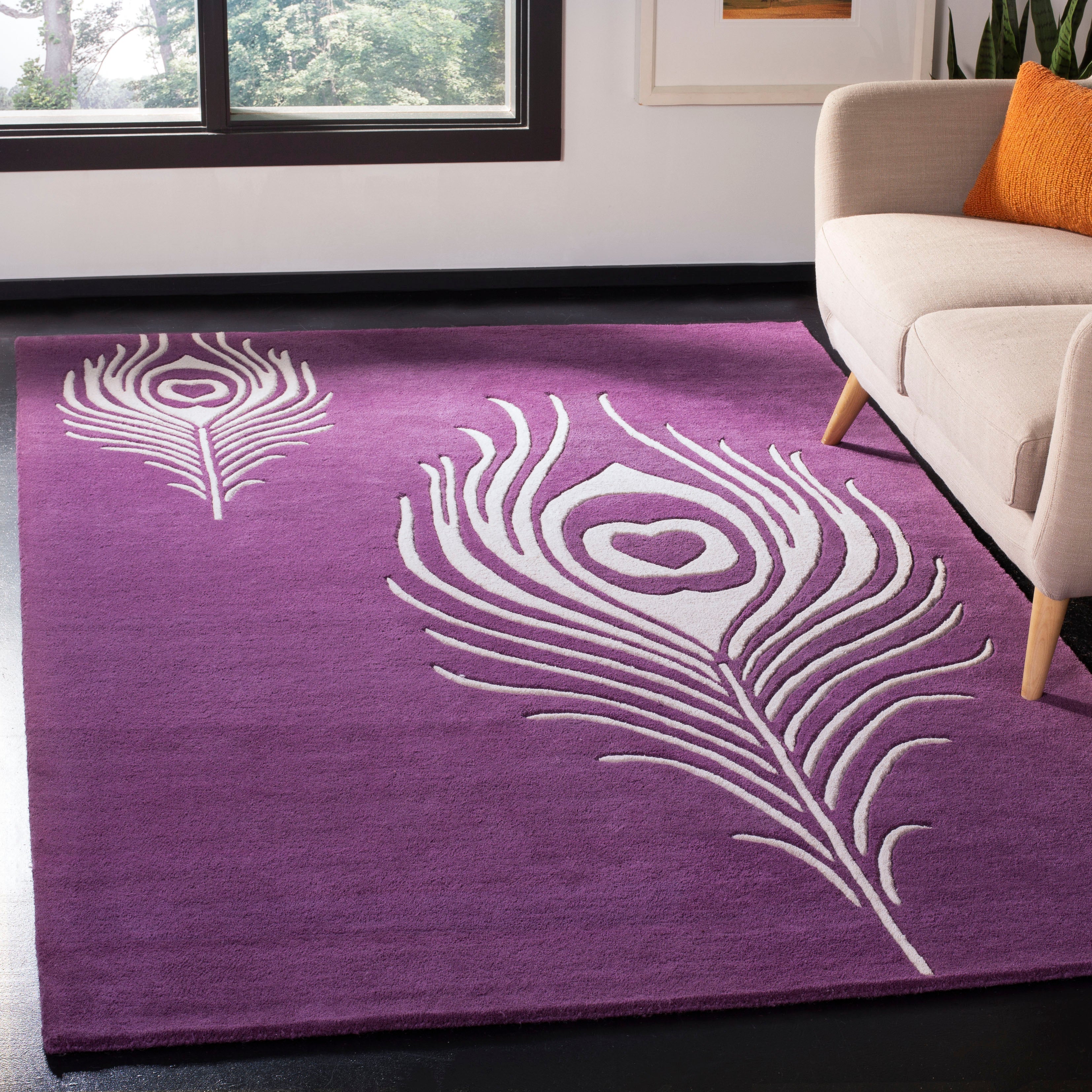Purple / Ivory