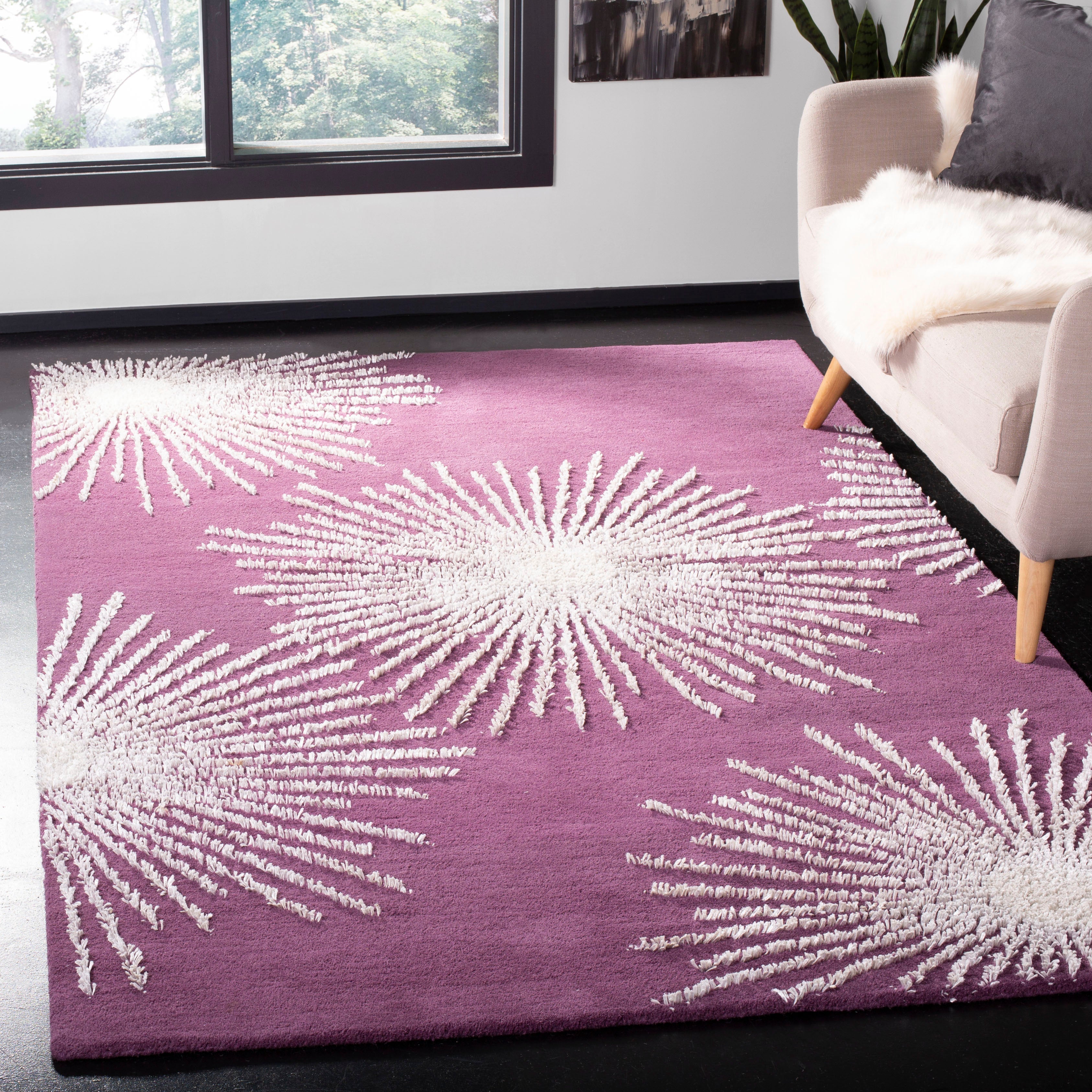 Purple / Ivory
