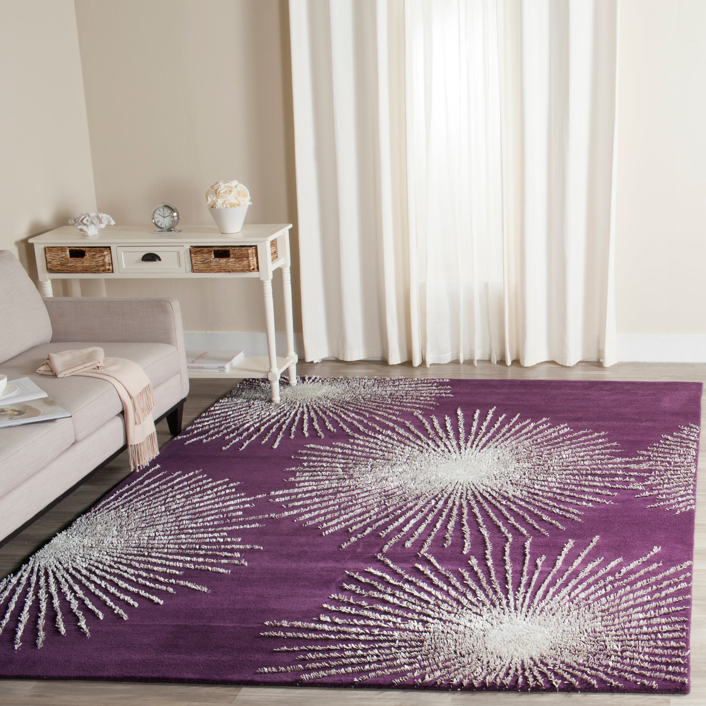 Purple / Ivory