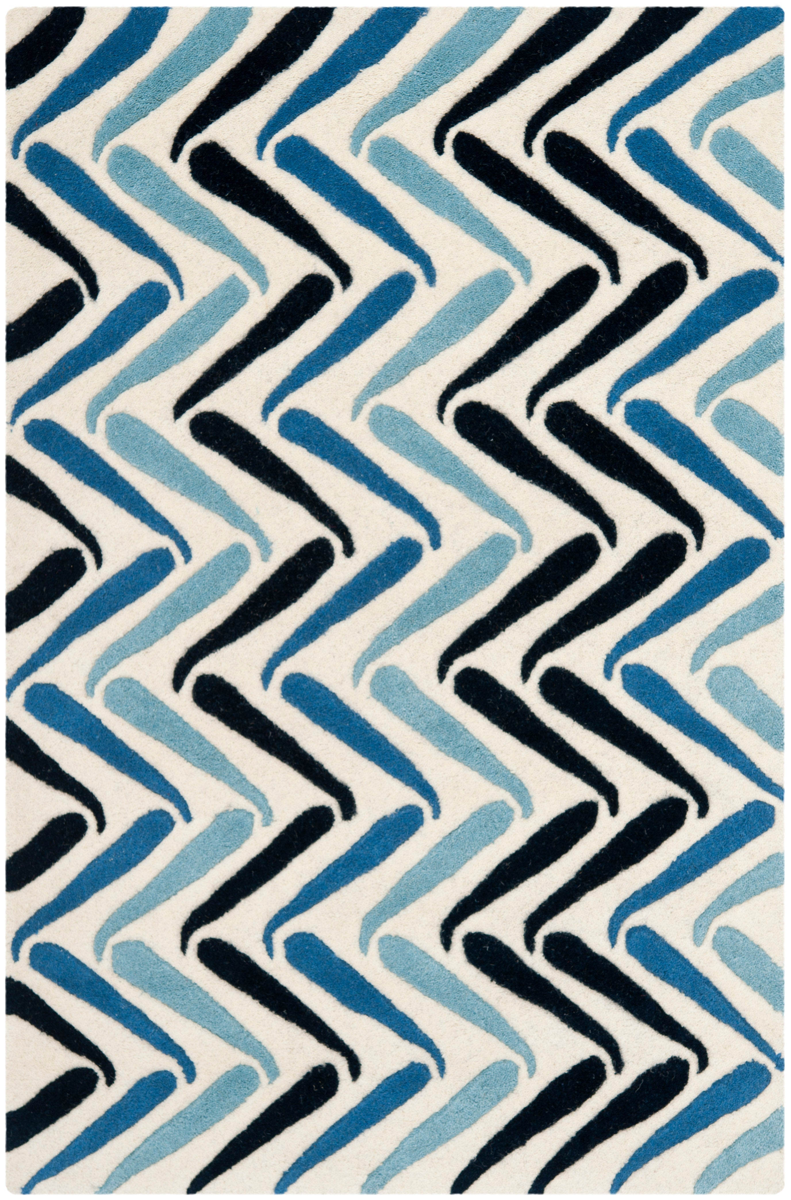 Ivory / Blue