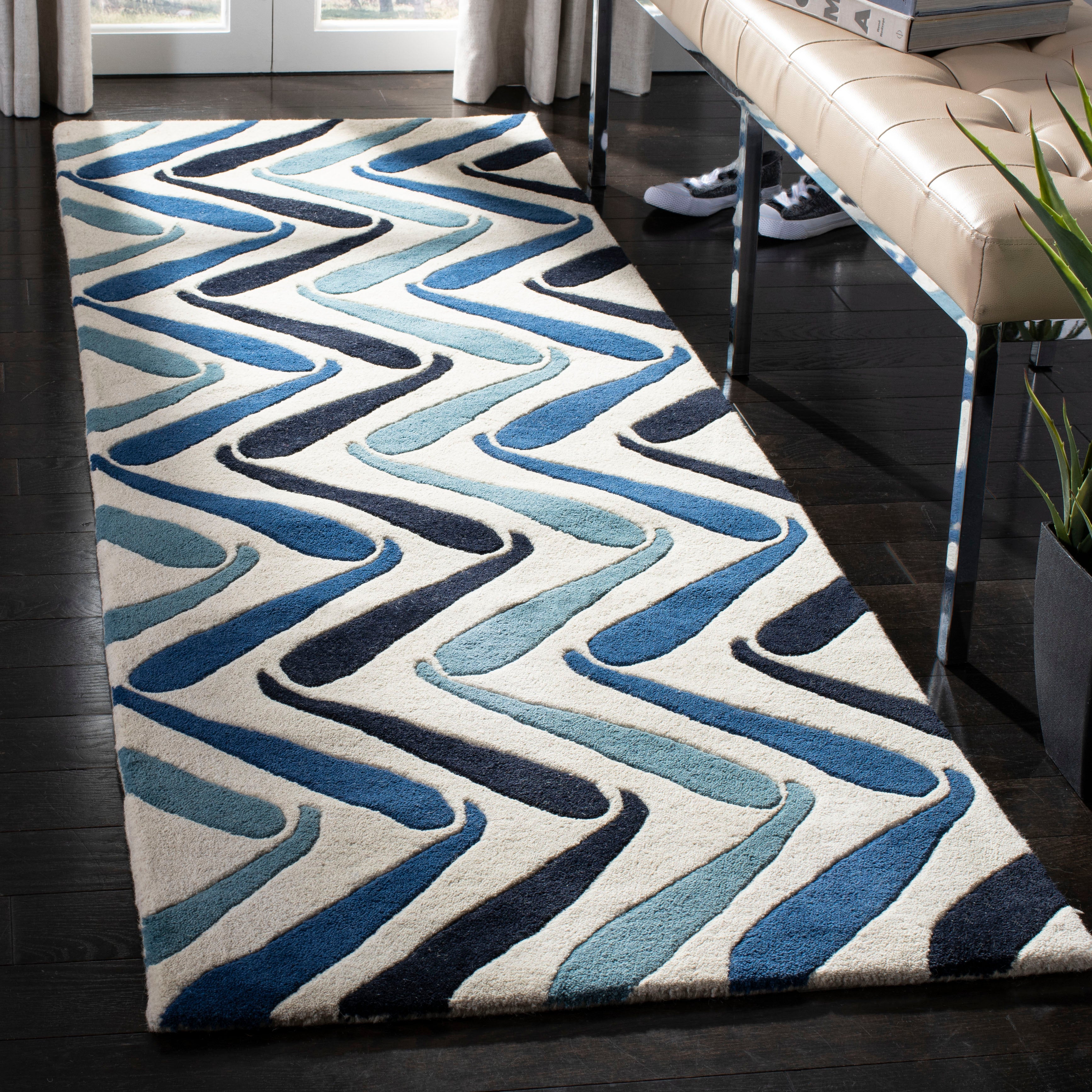 Ivory / Blue