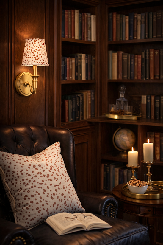 Red Dot Sconce Shade