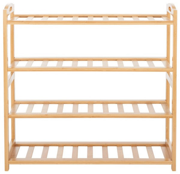 Angford 4 Tier Shelf, STG1919 | Safavieh - Natural Bamboo