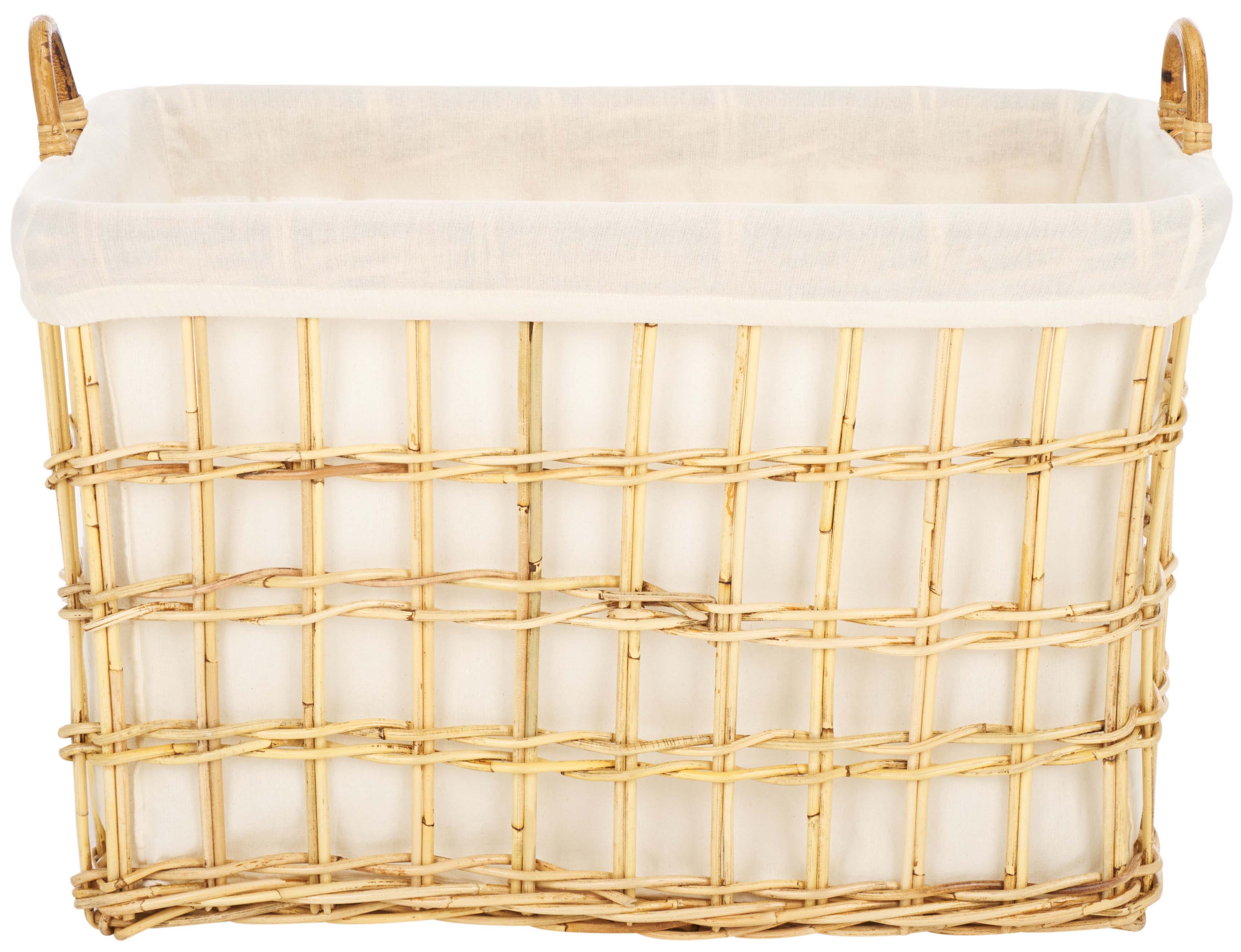 Safavieh Kari Basket W/ Liner - Natural / White