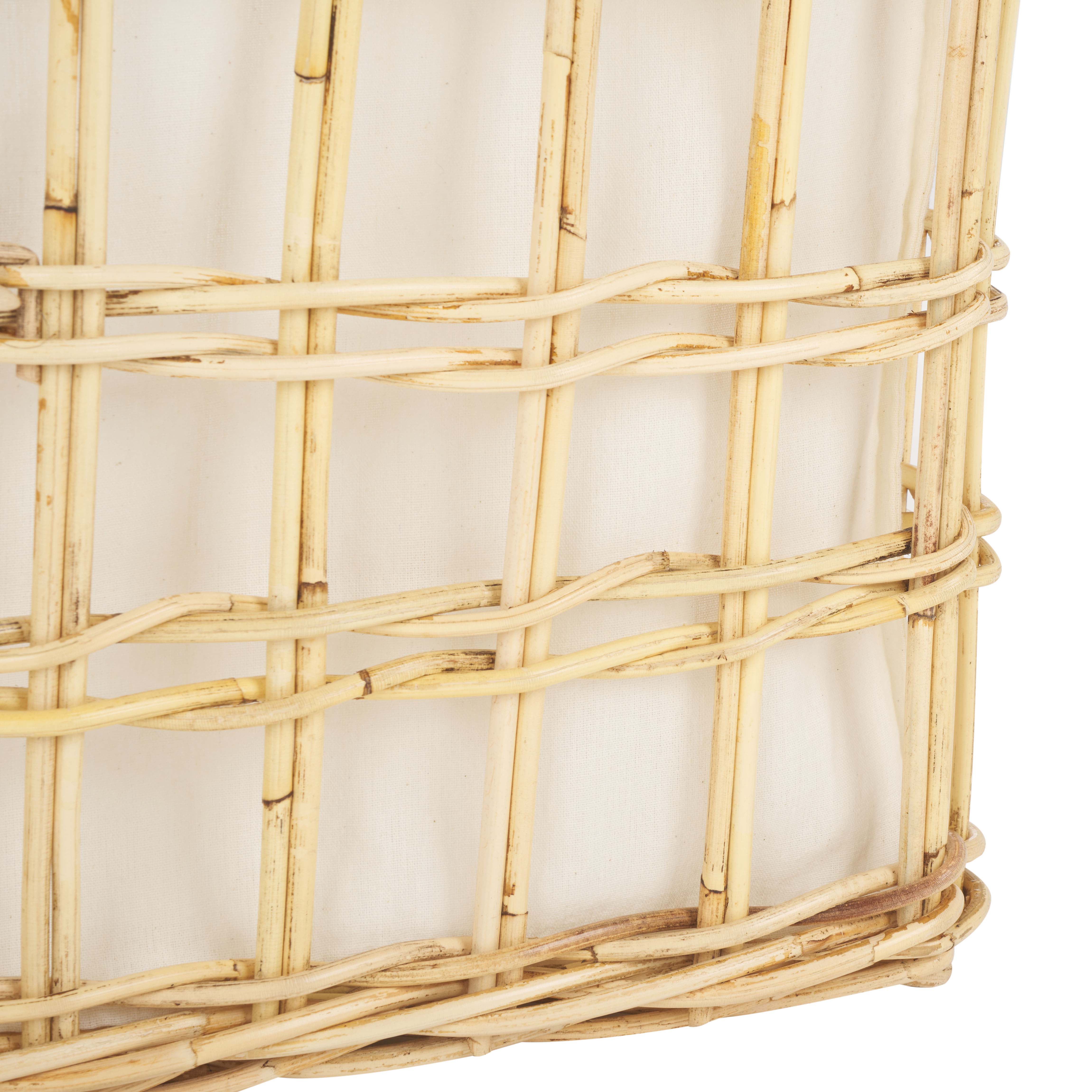 Safavieh Kari Basket W/ Liner - Natural / White