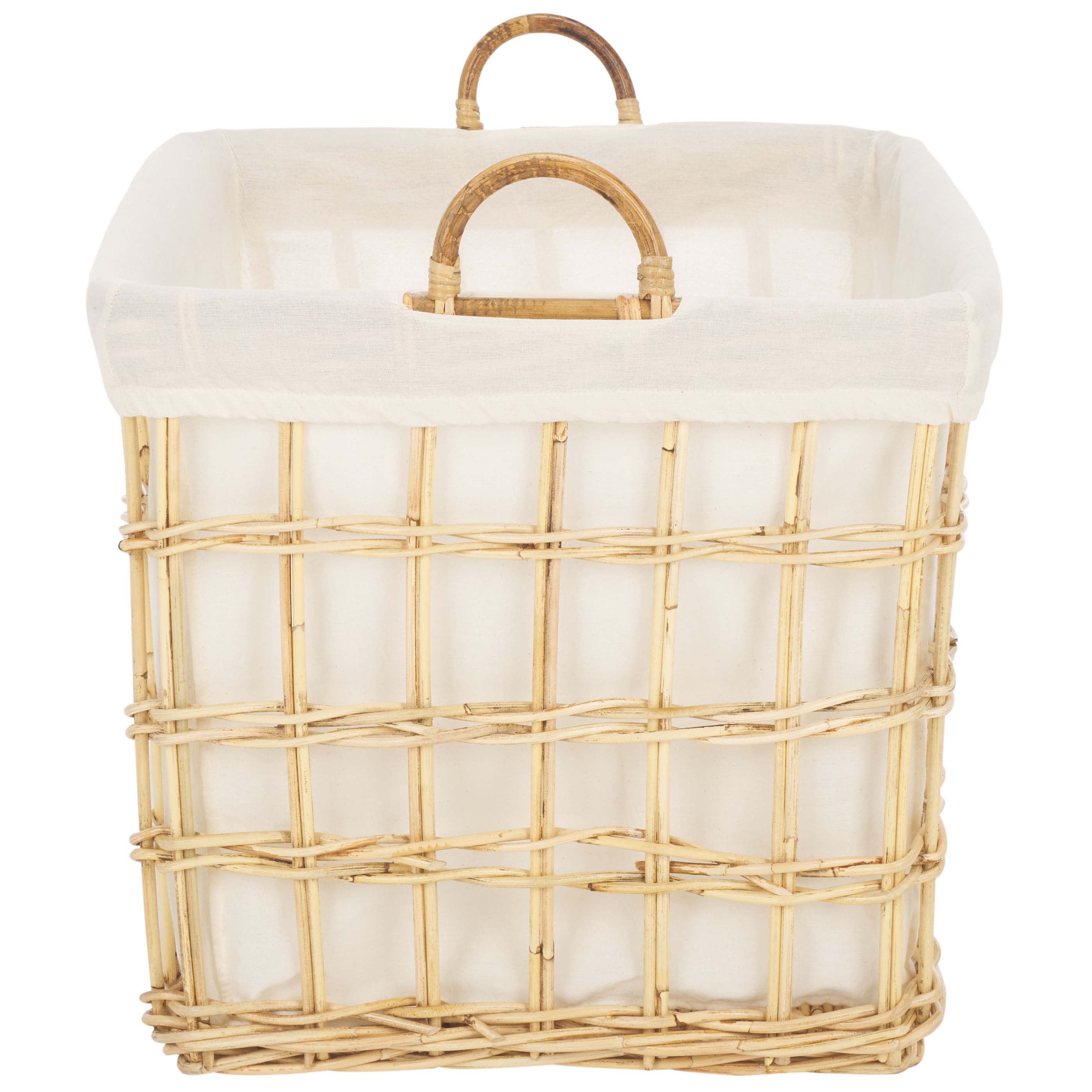 Safavieh Kari Basket W/ Liner - Natural / White