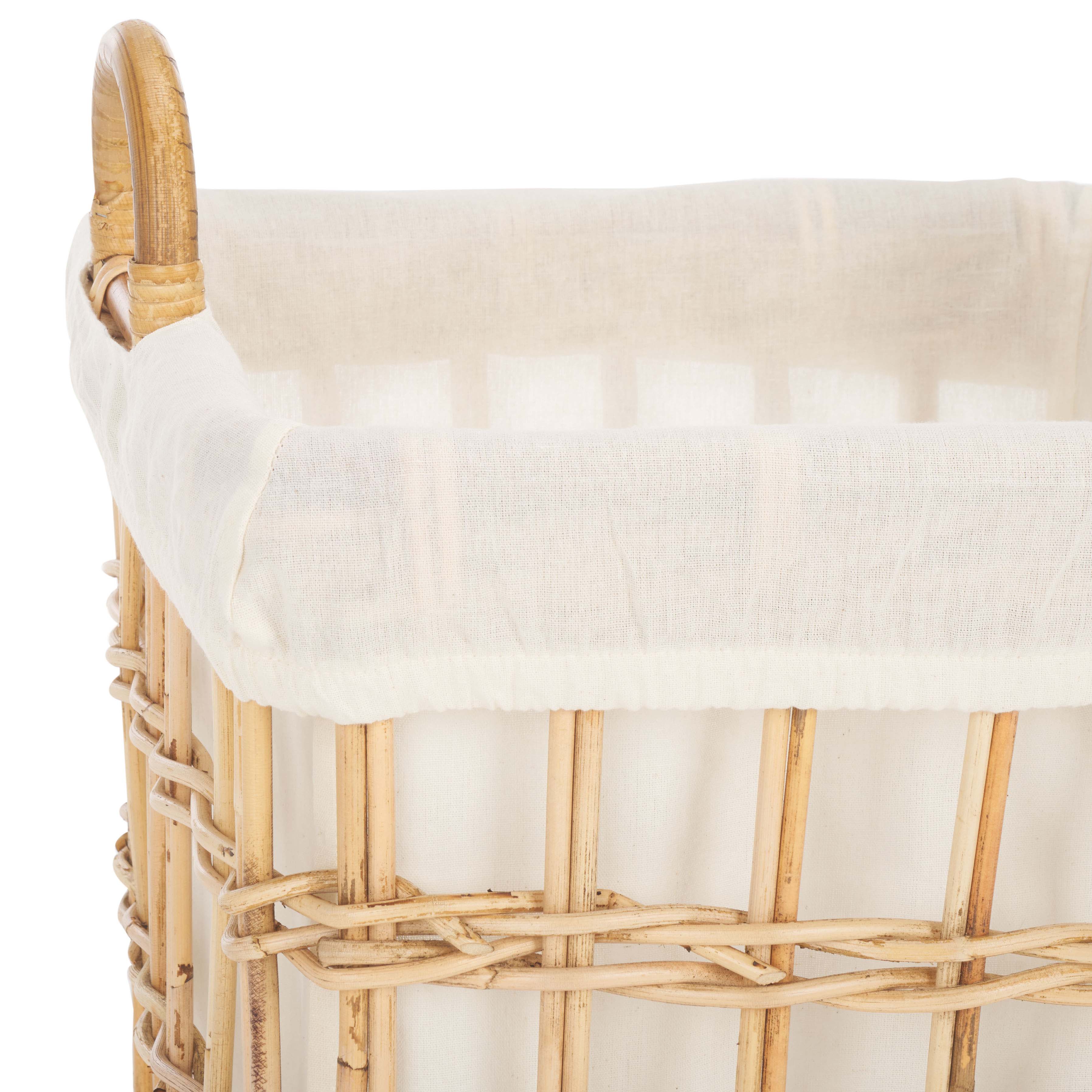 Safavieh Runa Basket W/ Liner - Natural / White