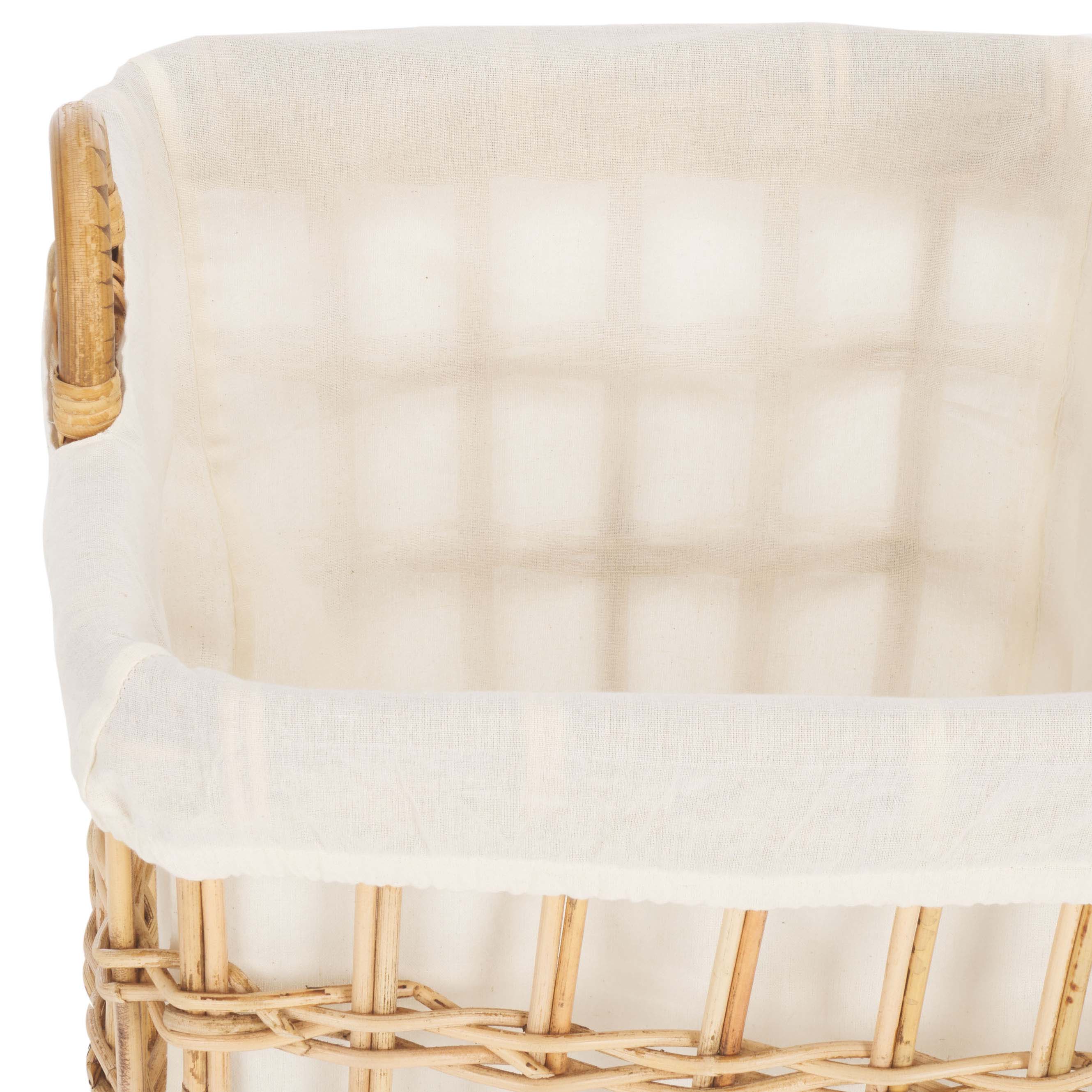 Safavieh Runa Basket W/ Liner - Natural / White