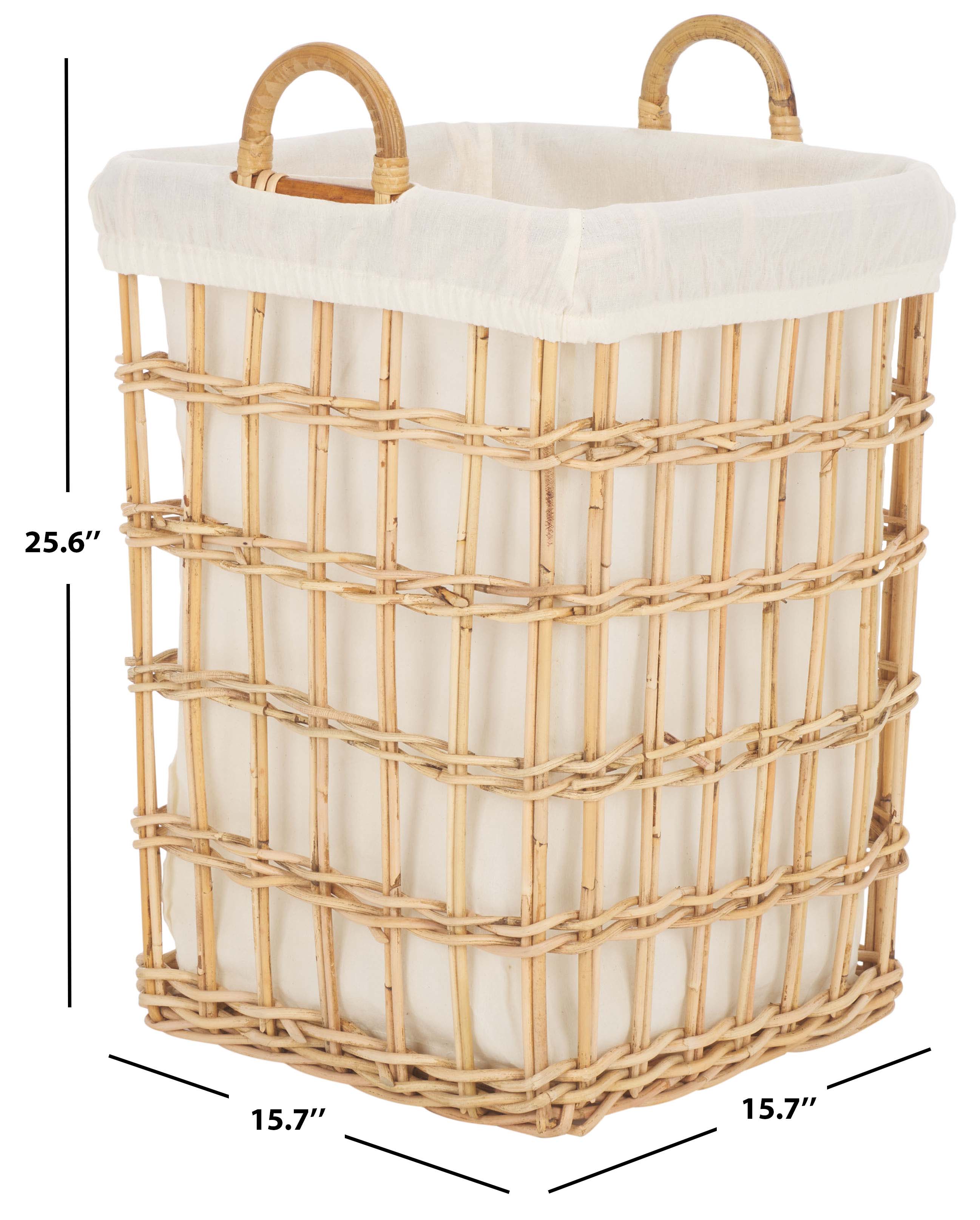Safavieh Runa Basket W/ Liner - Natural / White
