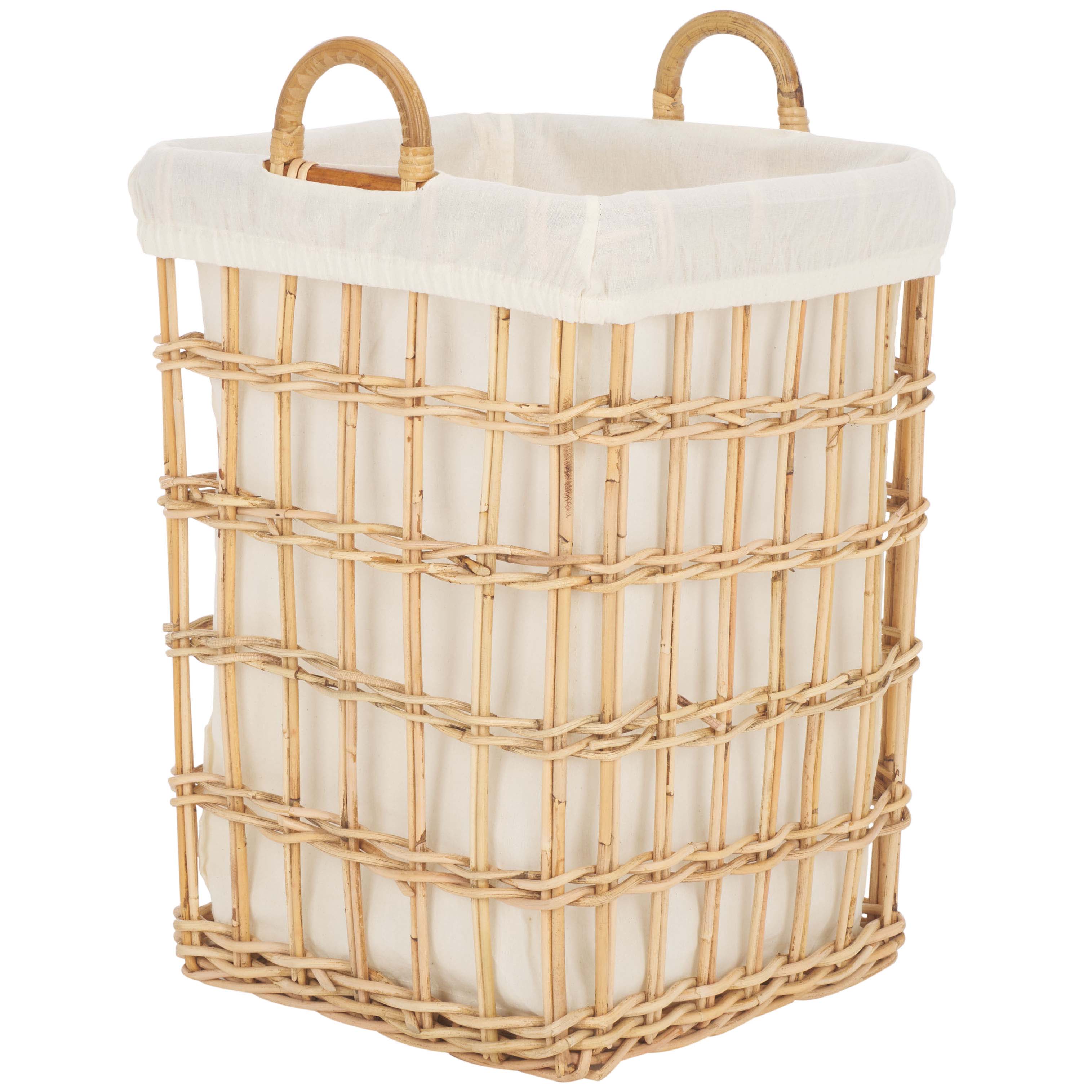 Safavieh Runa Basket W/ Liner - Natural / White