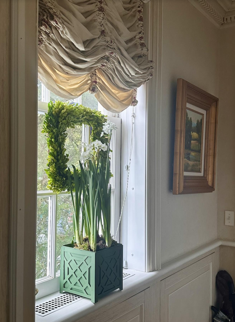 Moss Green Chippendale Planter