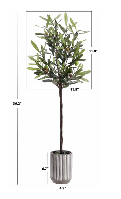 Safavieh Faux Olive Potted Tree