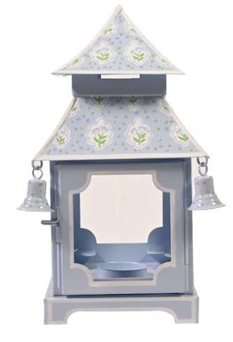 Blue & Tulip Pagoda Lantern (3 Sizes)