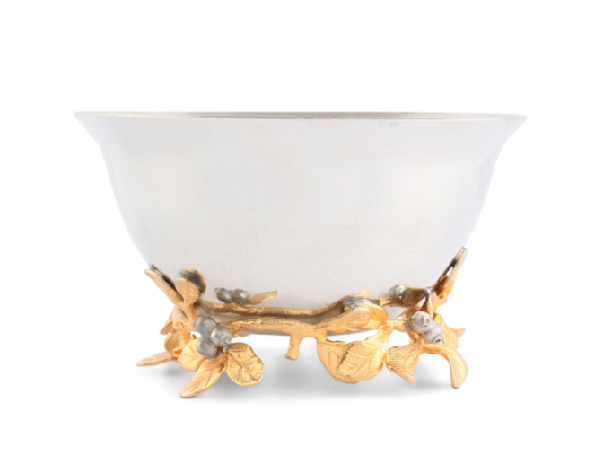 WINTER BERRY PEWTER BOWL