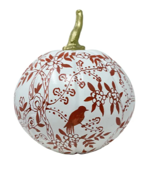 8" Hand-Painted Pumpkin