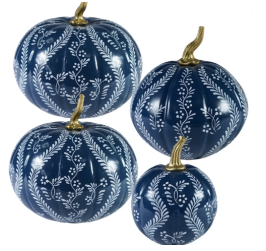 8" Hand-Painted Pumpkin