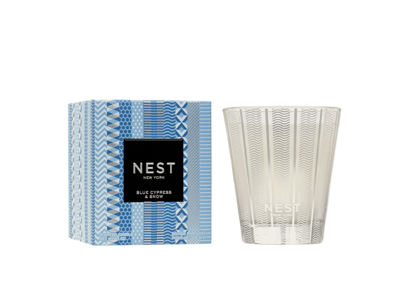Blue Cypress & Snow Classic Candle