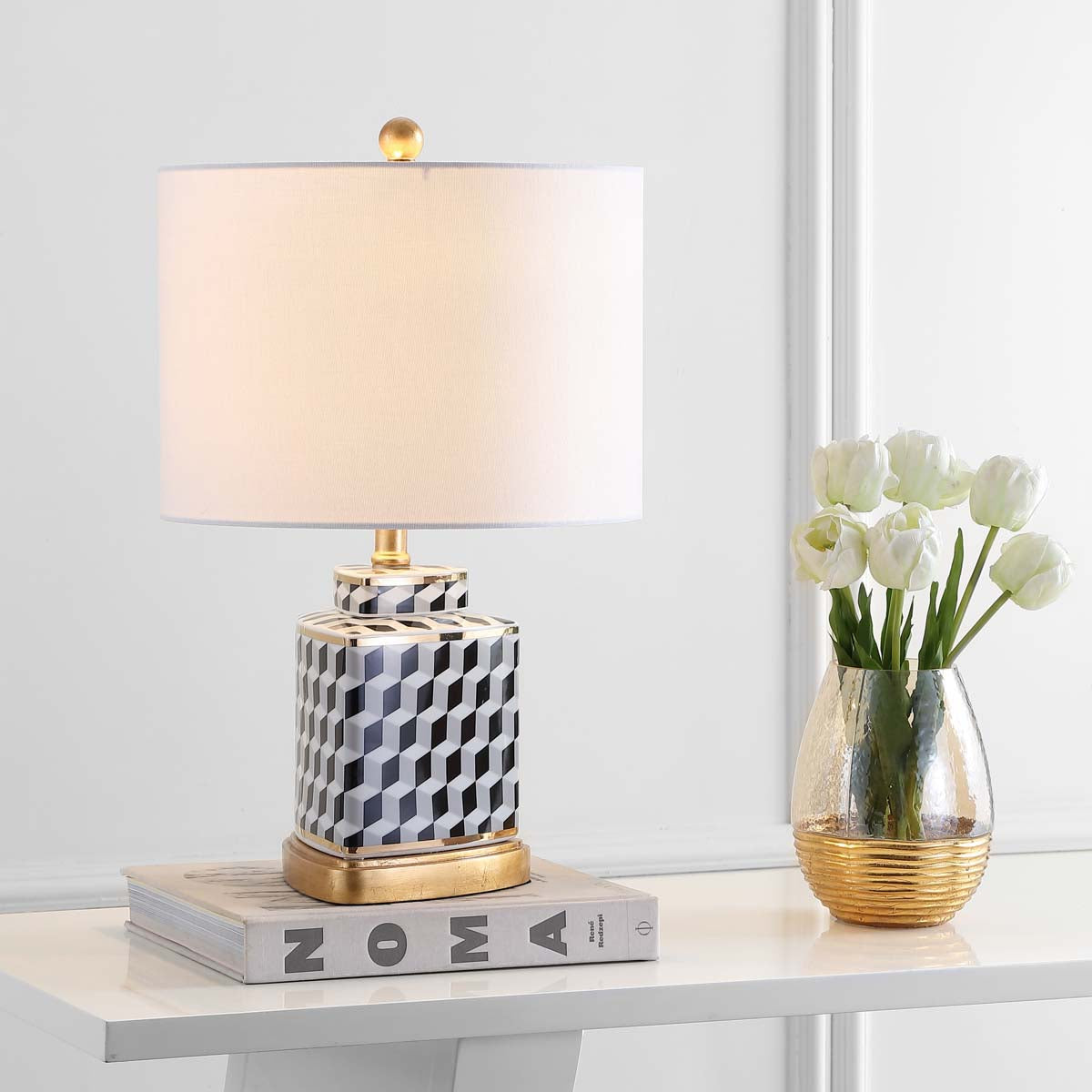Safavieh Alisha Table Lamp, TBL4102 - Black/White