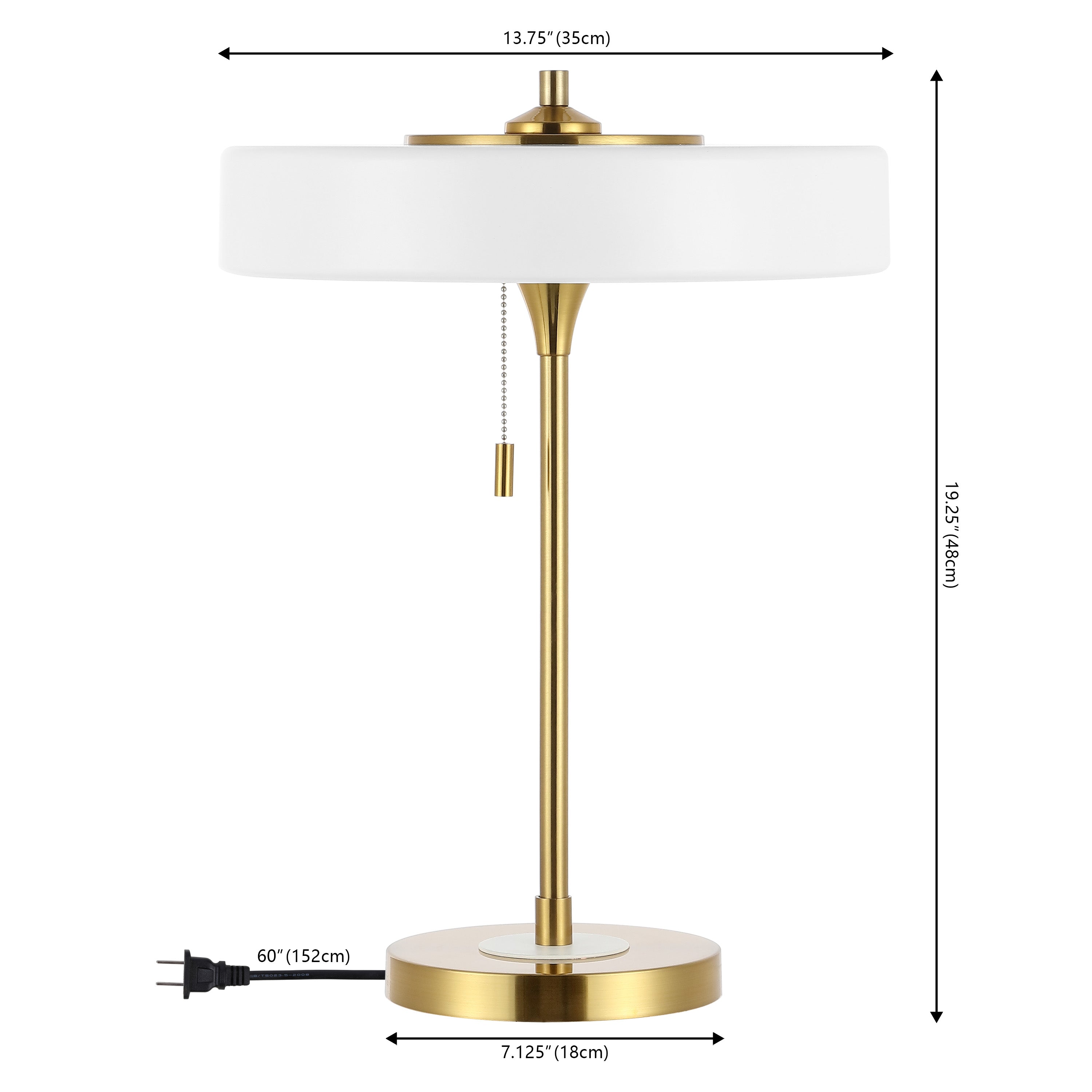 White / Brass